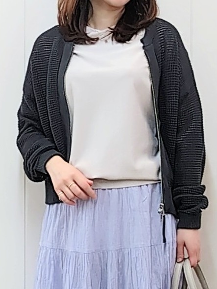 itoさんの「Dessin｜【洗える】コットンメッシュニットカーディガン」を使ったコーディネート