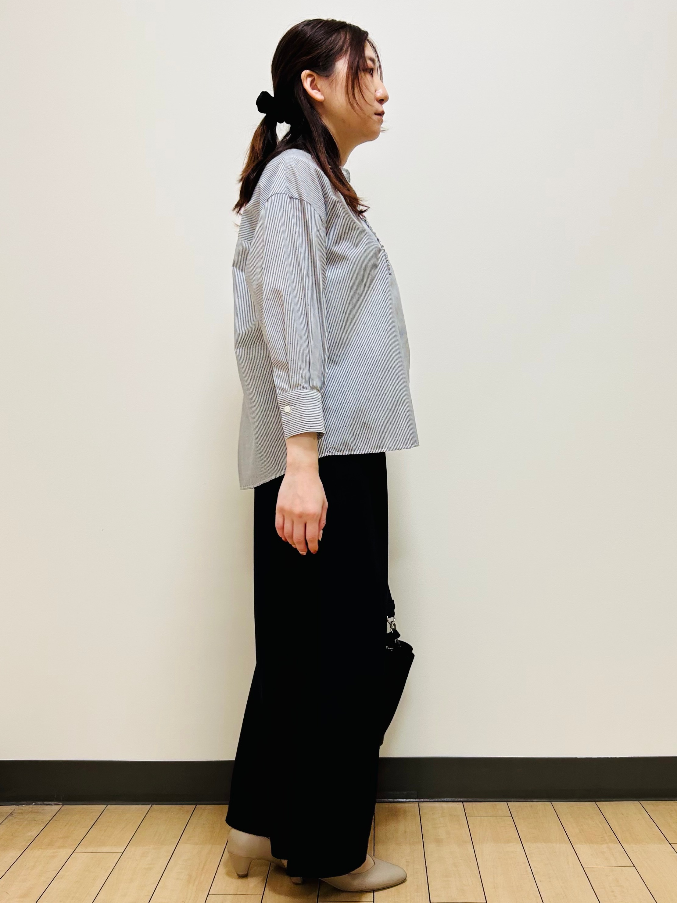 miiiさんの「Reflect｜【接触冷感】八分袖フロントフリルブラウス」を使ったコーディネート