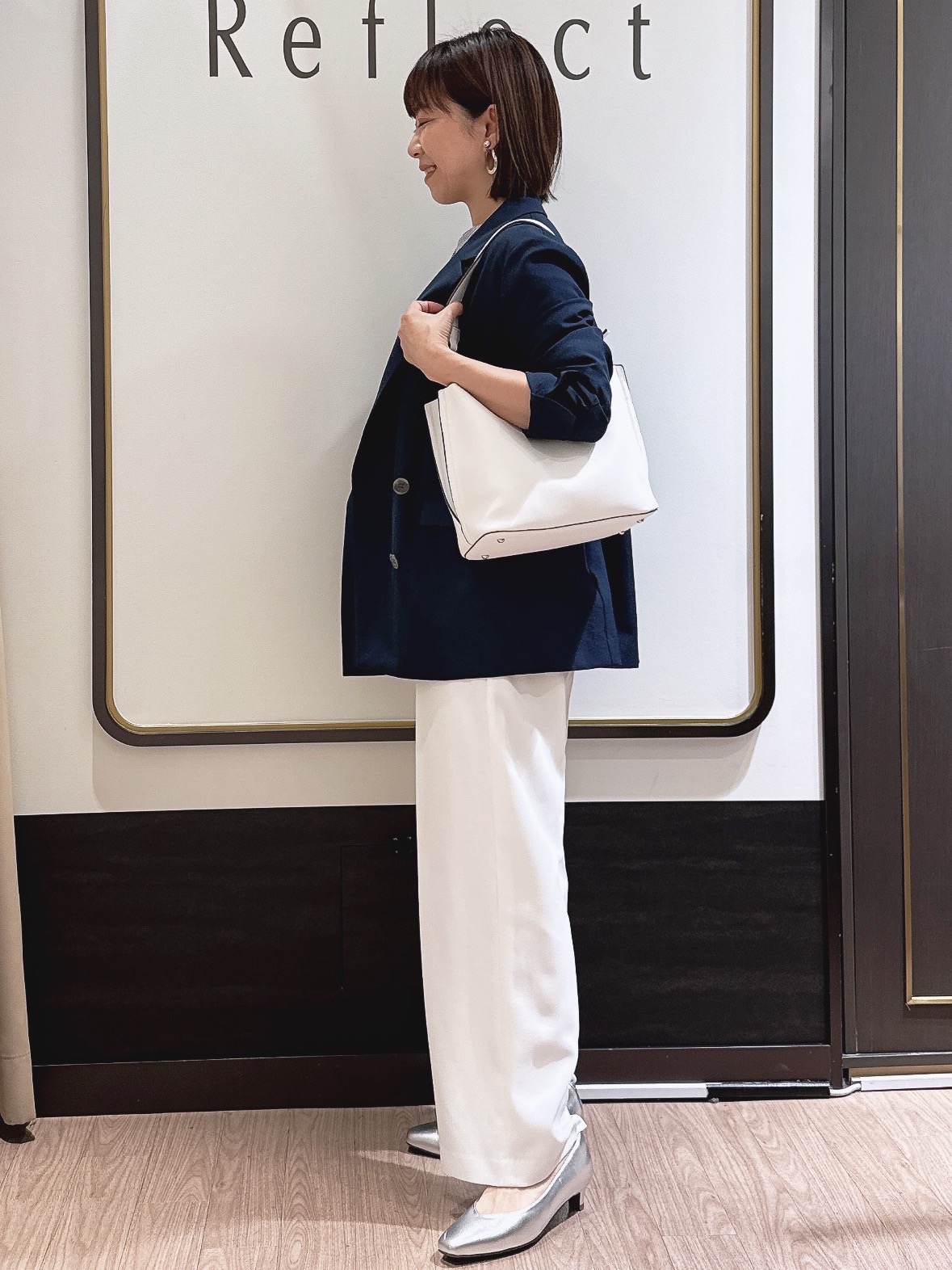 nekoさんの「Reflect｜コットンリネンテーラードジャケット」を使ったコーディネート