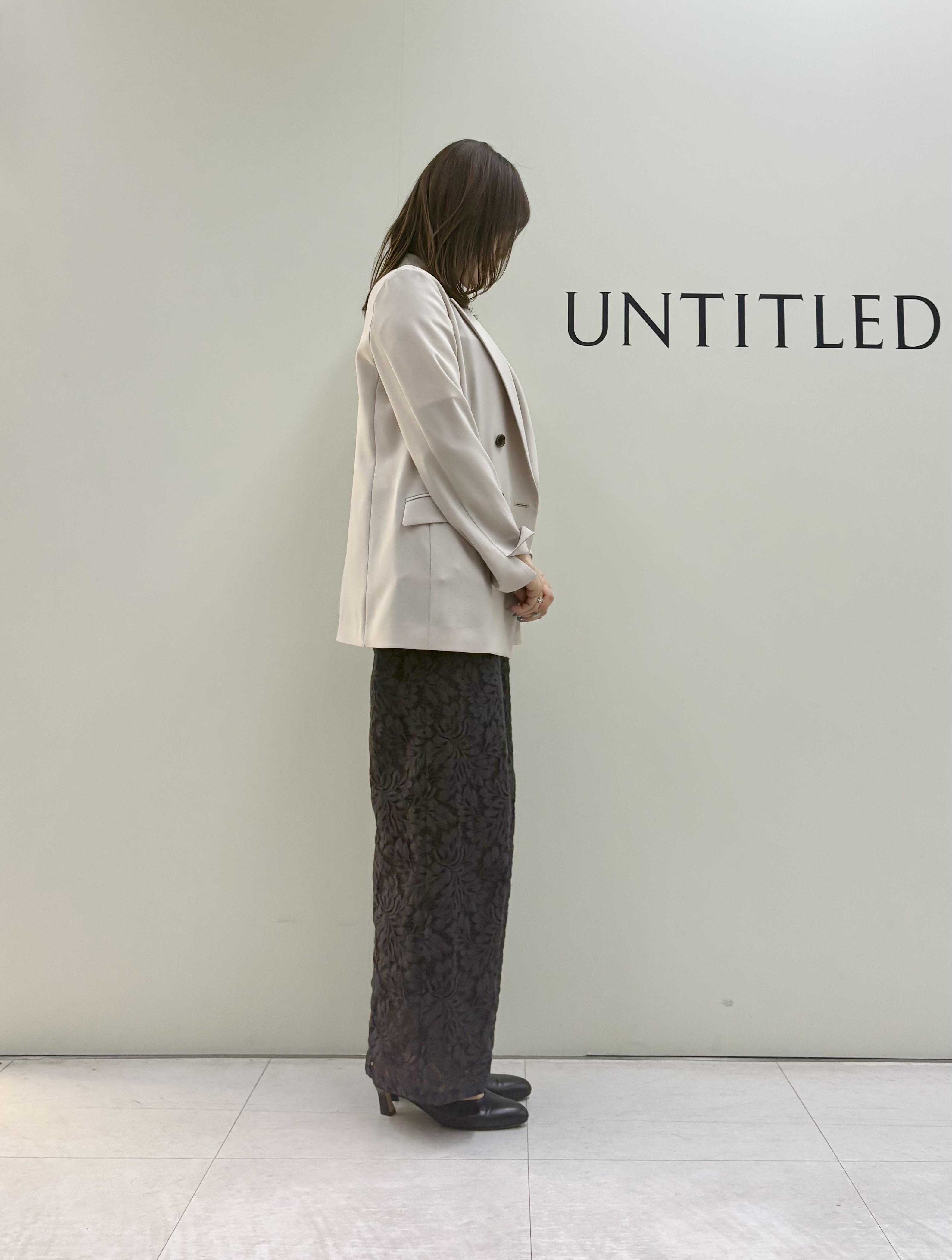 Sakaiさんの「UNTITLED｜【新色追加/セットアップ可】エアリー ダブルブレストジャケット」を使ったコーディネート