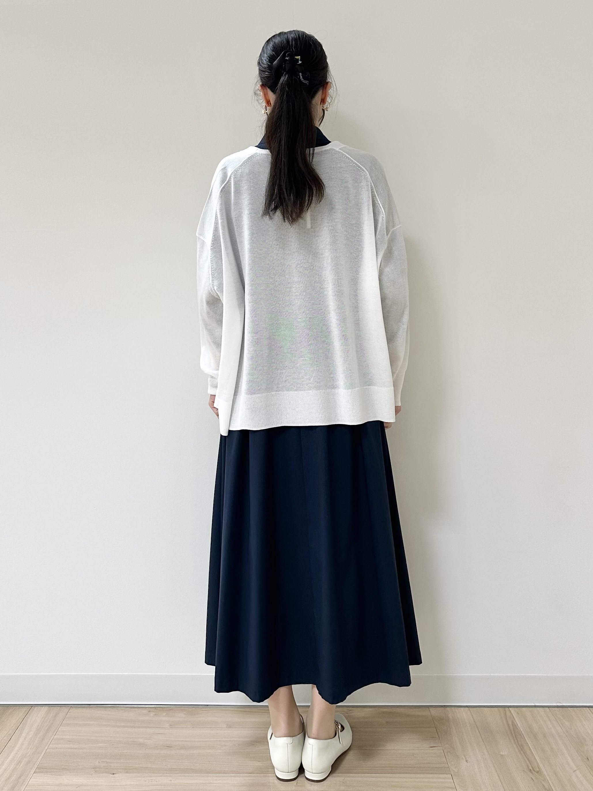 Momoさんの「Reflect｜【冷房対策に◎】すっきり見え着流しカーディガン」を使ったコーディネート