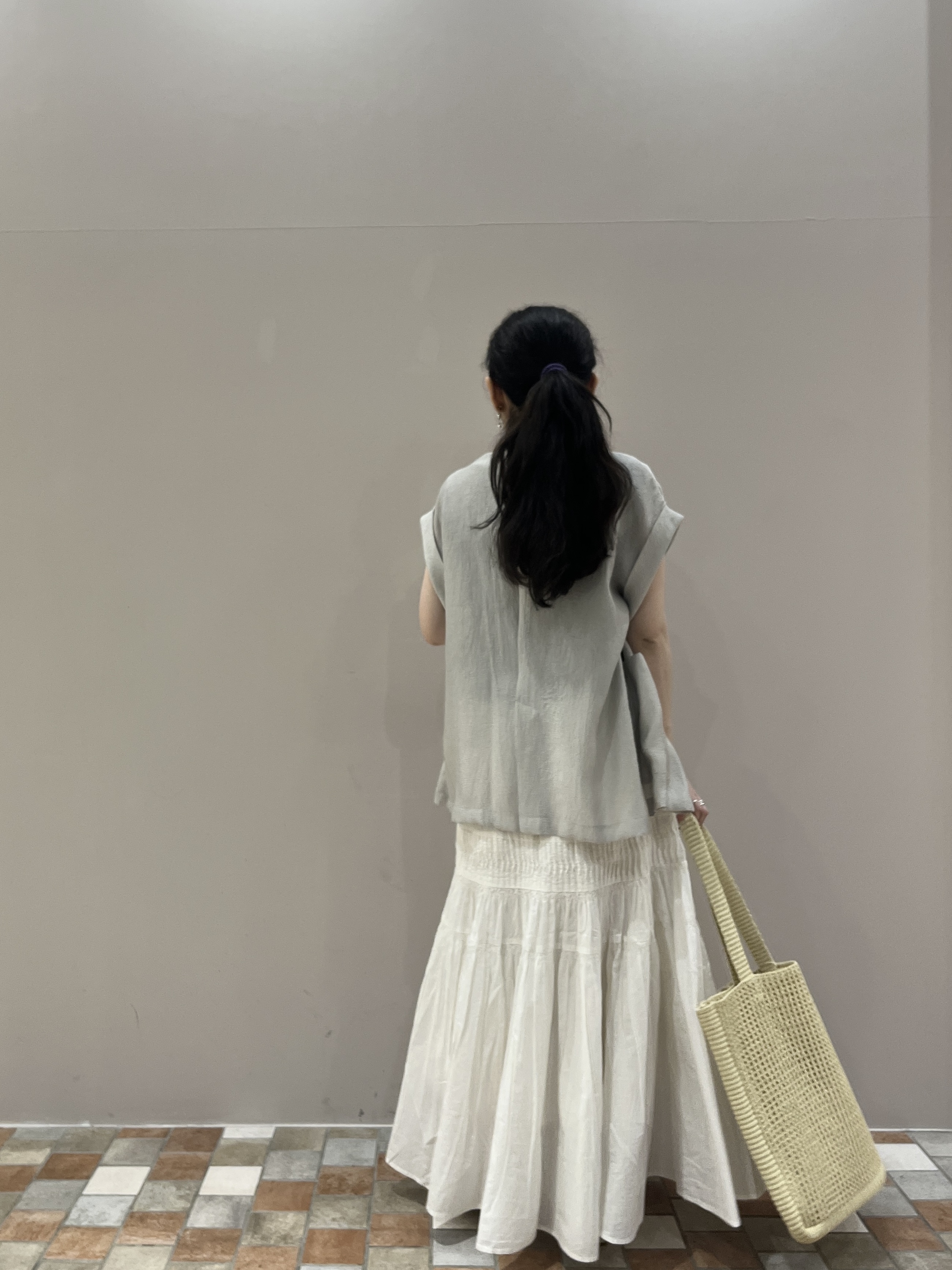Uminoさんの「INDIVI｜ワッシャーシアーダブルジャケット」を使ったコーディネート