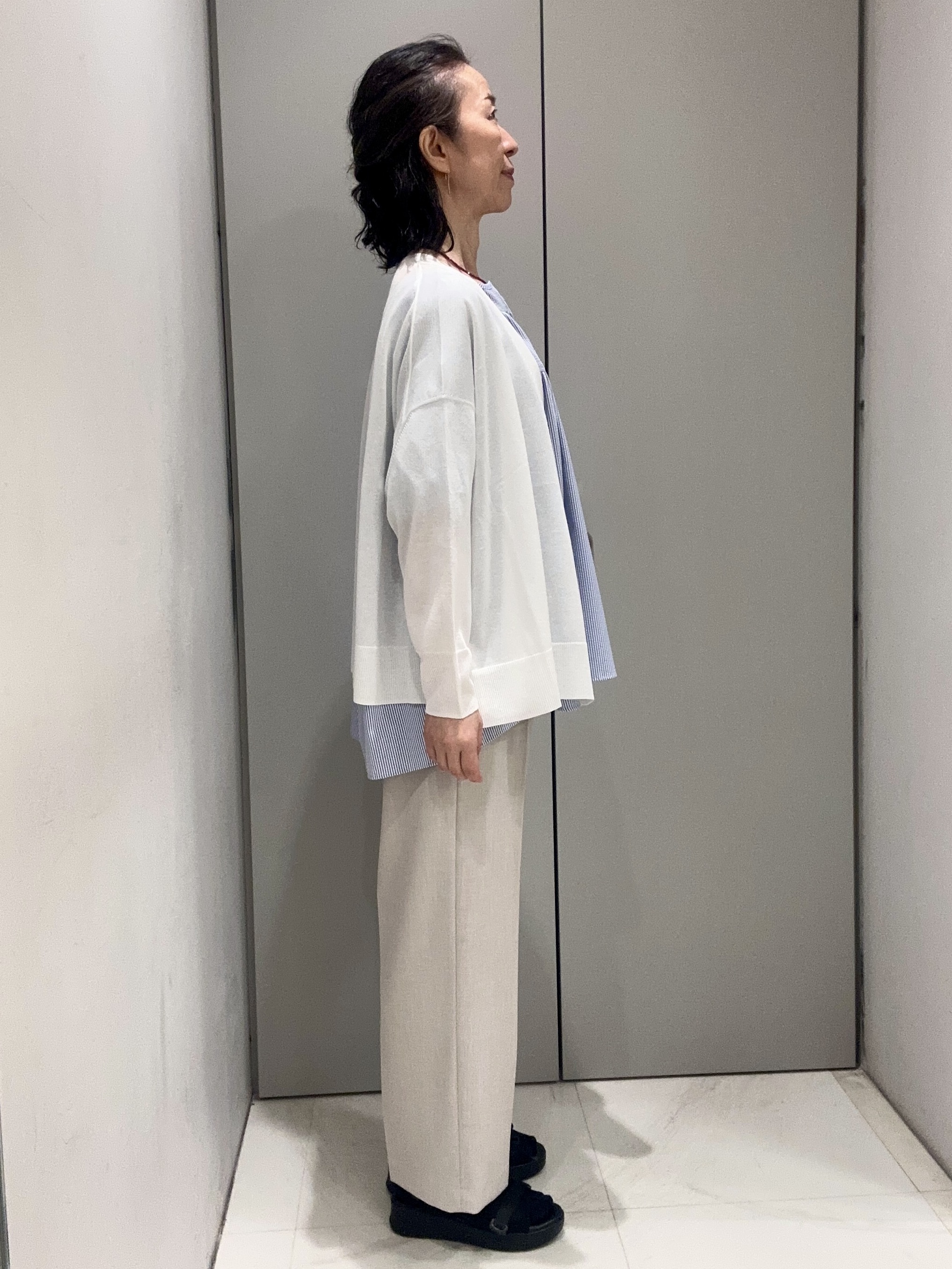 Kouさんの「Reflect｜【冷房対策に◎】すっきり見え着流しカーディガン」を使ったコーディネート
