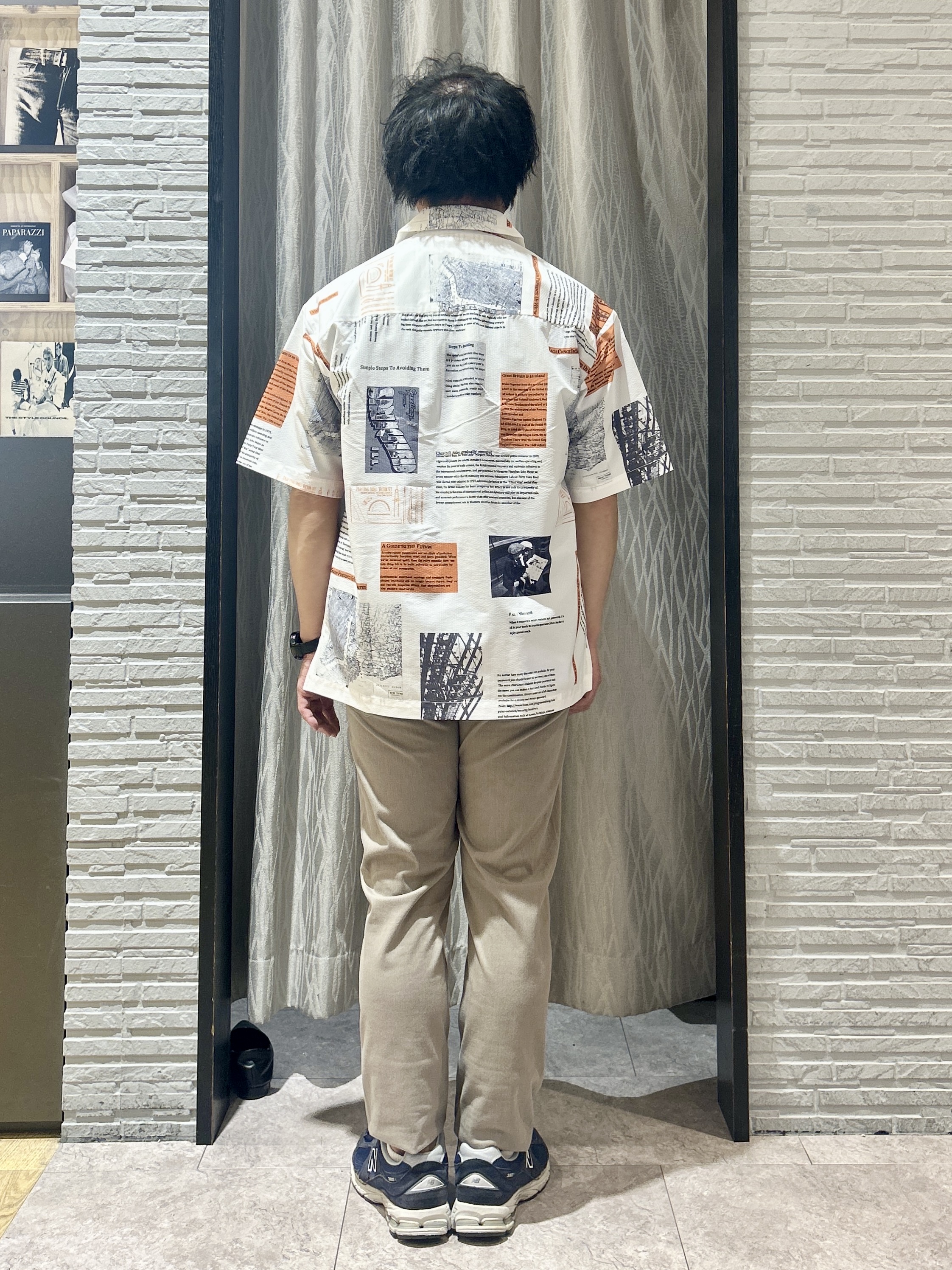 KENJI Iさんの「THE SHOP TK｜プリント柄 開襟半袖シャツ 洗濯機OK」を使ったコーディネート