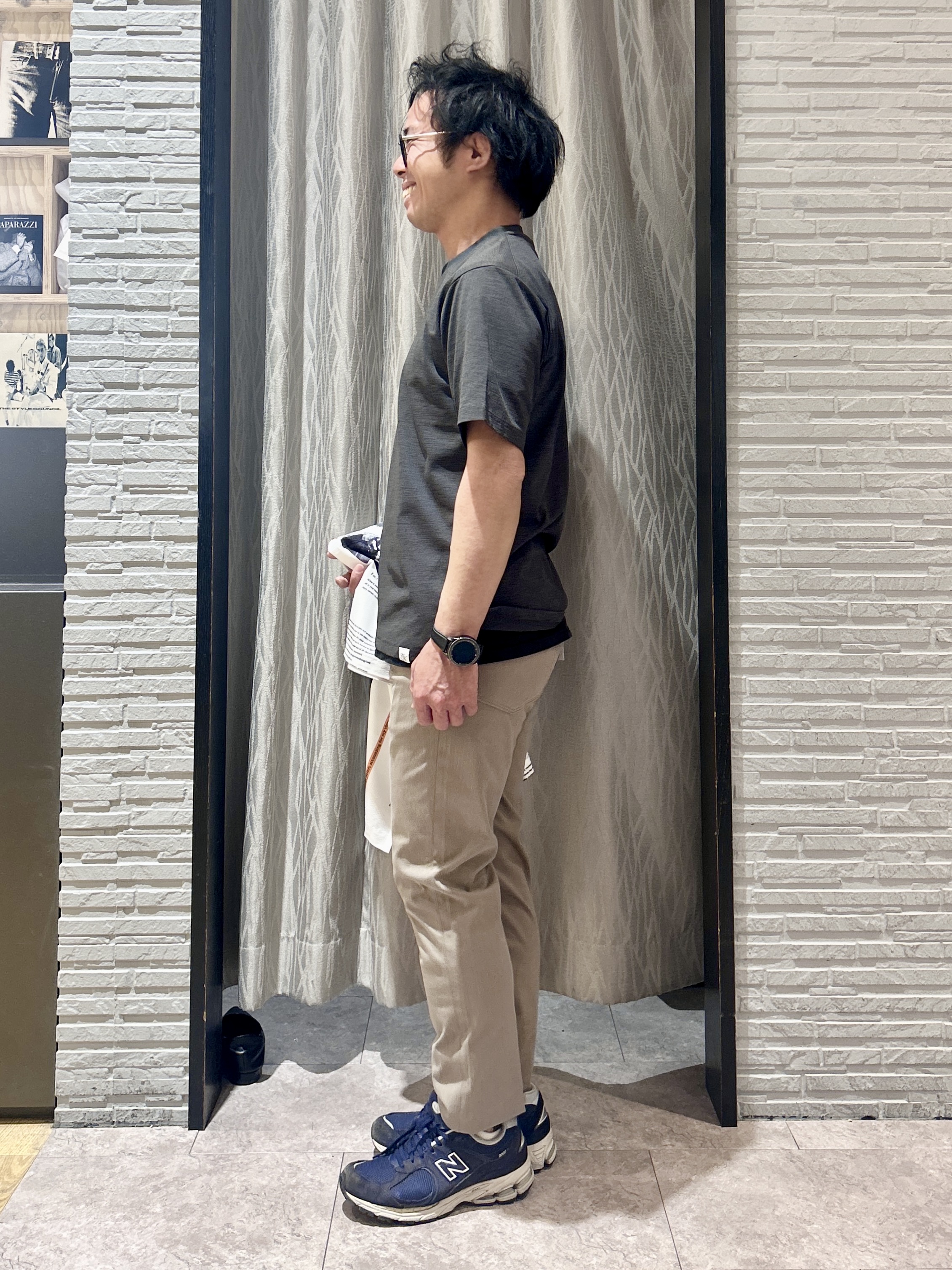 KENJI Iさんの「THE SHOP TK｜プリント柄 開襟半袖シャツ 洗濯機OK」を使ったコーディネート