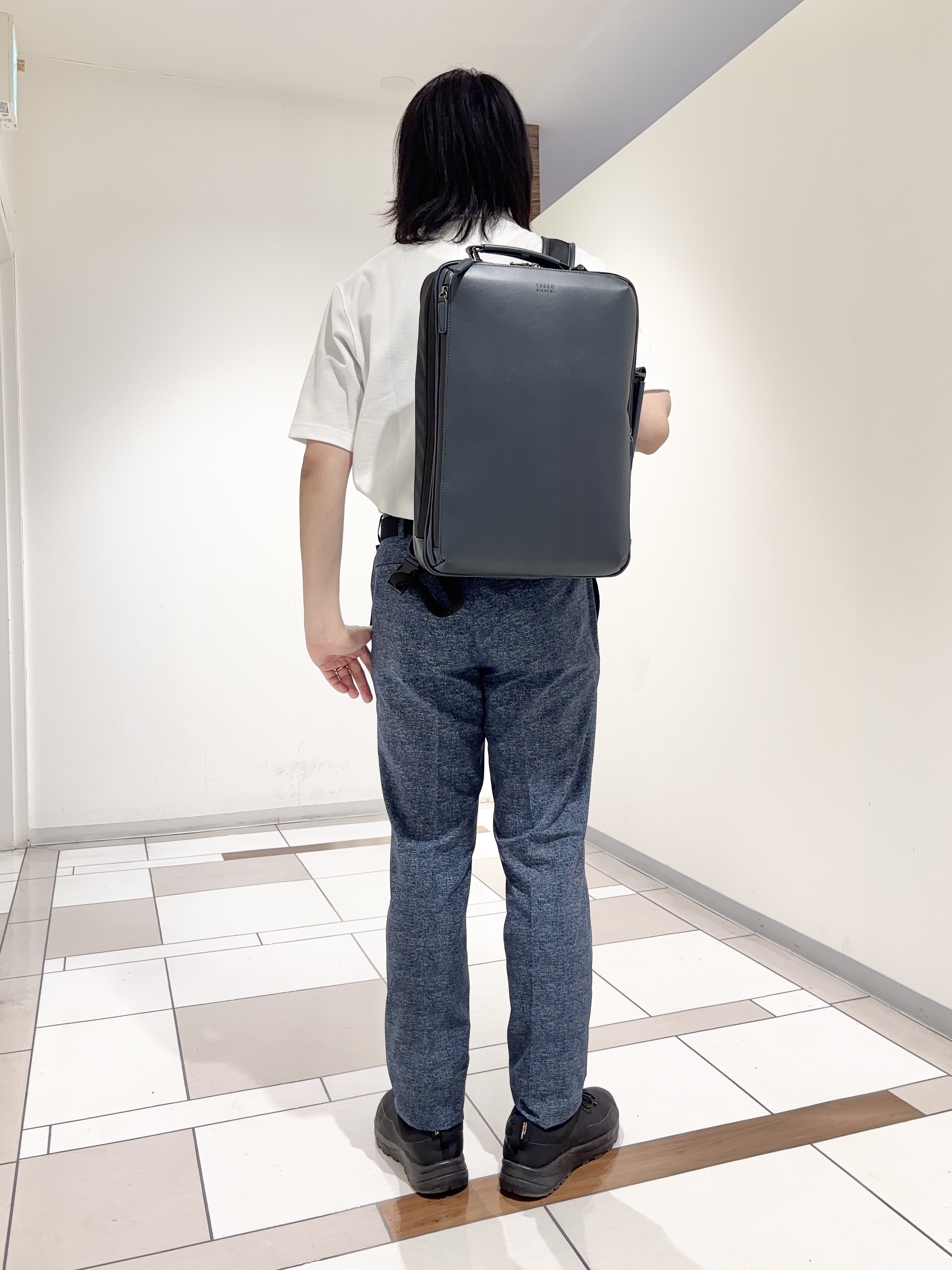 及川さんの「TAKEO KIKUCHI｜【抗菌防臭】ステイフレッシュ ポロシャツ」を使ったコーディネート