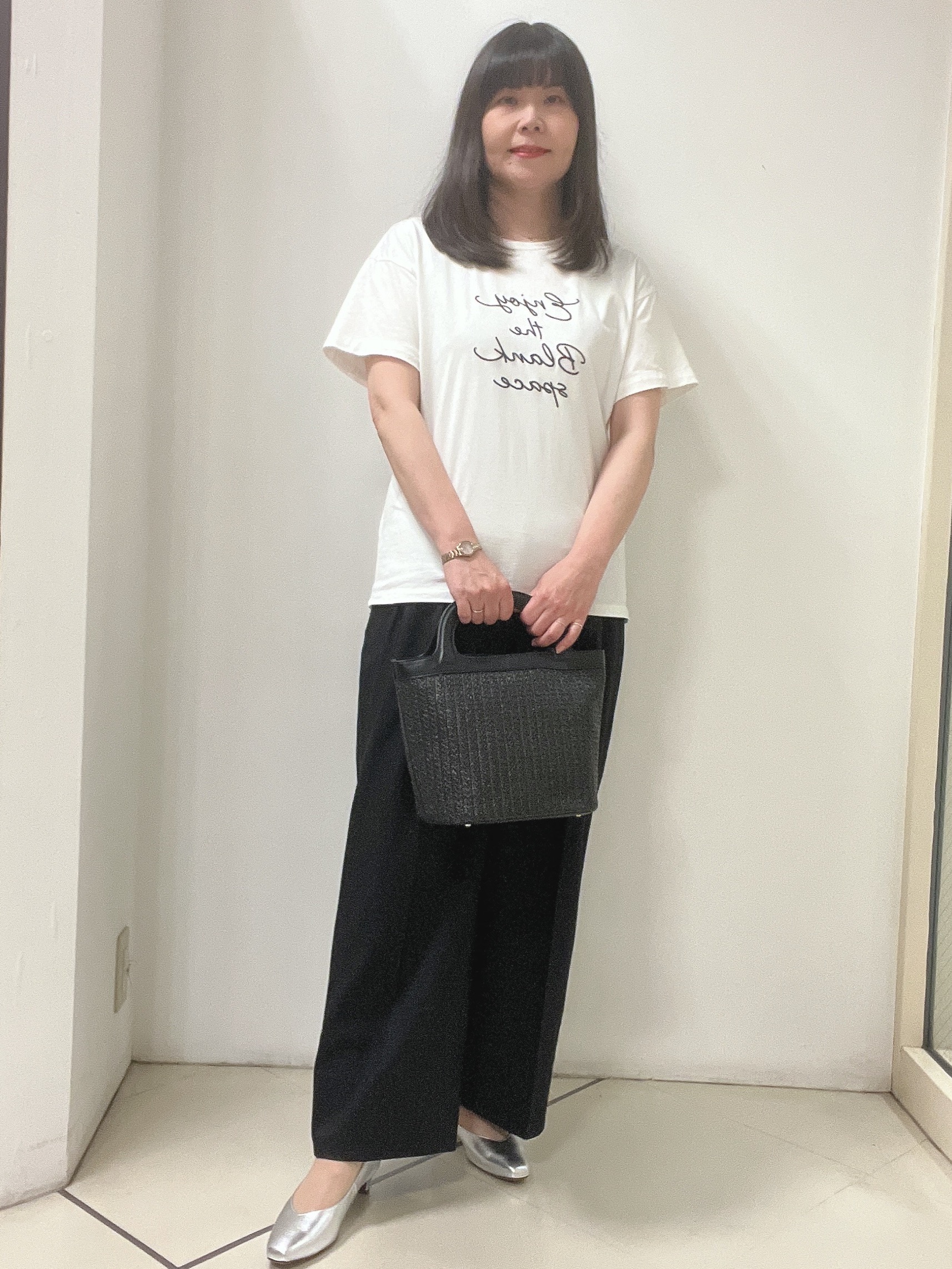 Chakoさんの「Reflect｜【セットアップ可】リネンライクジレ」を使ったコーディネート