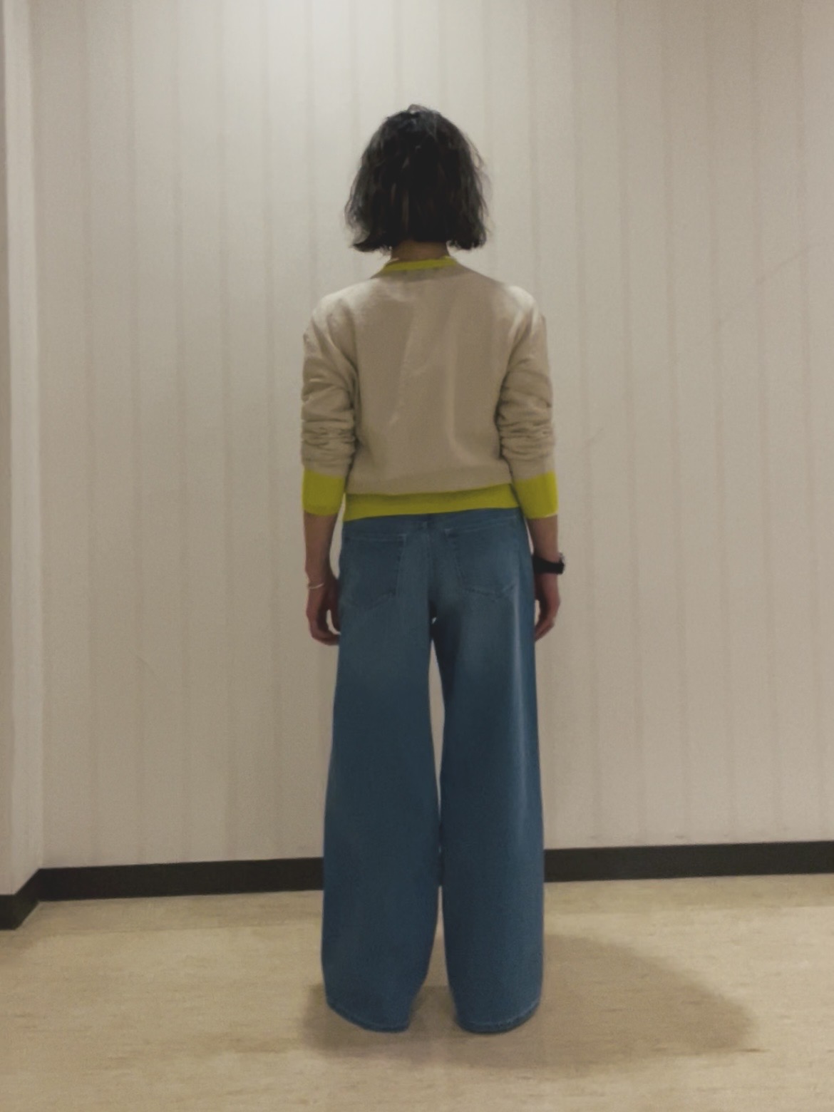 horiさんの「UNTITLED｜【洗える】シアーニットカーディガン」を使ったコーディネート