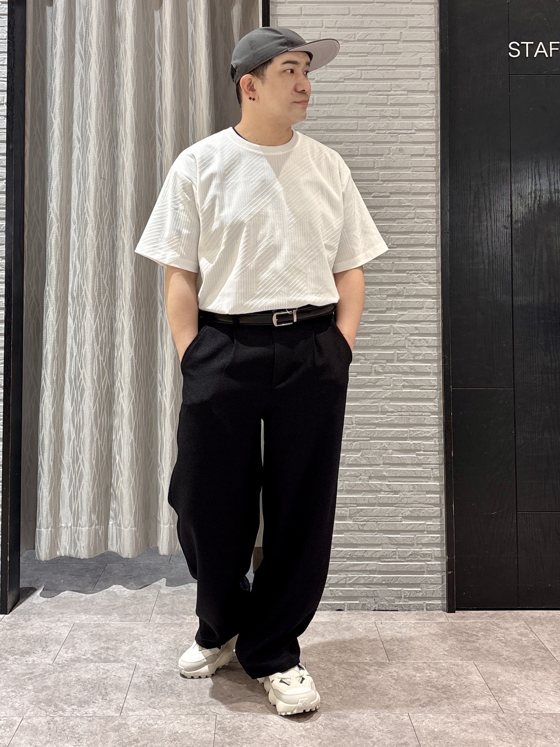 Pーyamaさんの「THE SHOP TK｜プリント柄 開襟半袖シャツ 洗濯機OK」を使ったコーディネート