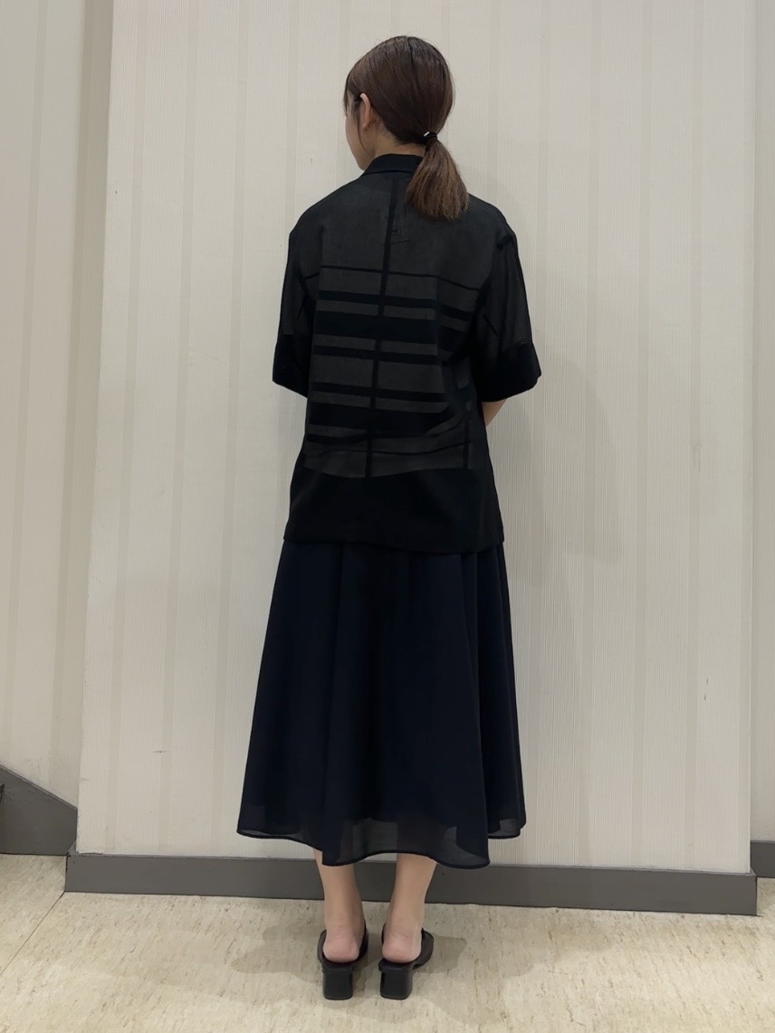 ちひさんの「INDIVI｜【洗える／メッシュ素材／SETUP可能】半袖シアージャケット」を使ったコーディネート