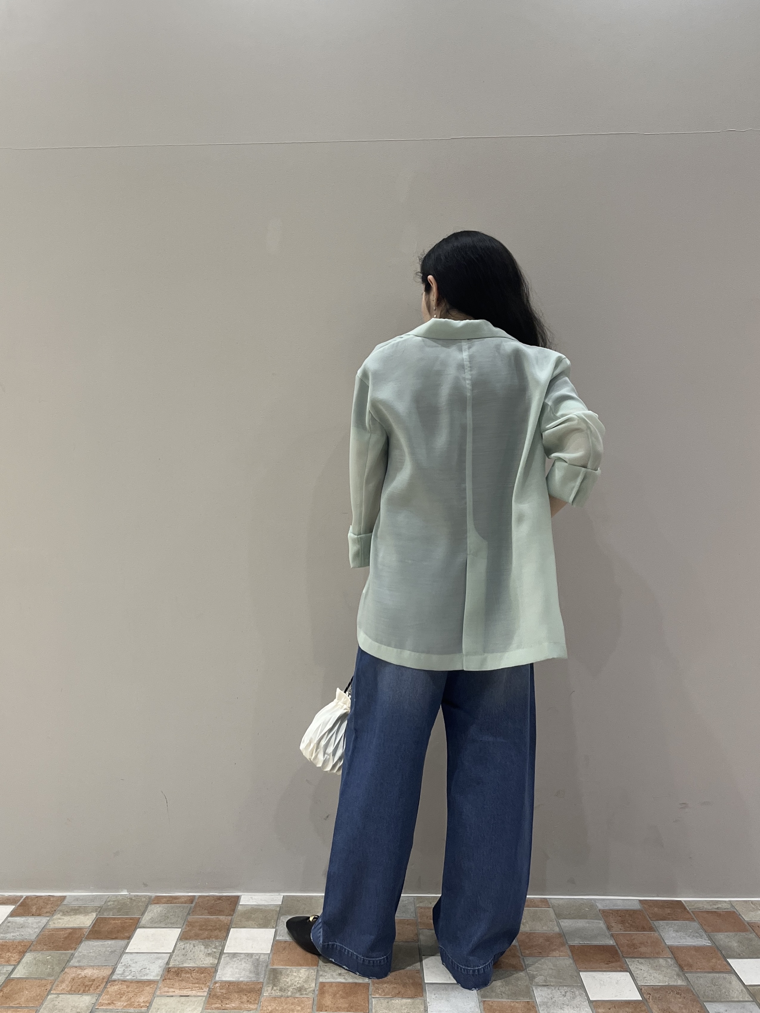 Uminoさんの「INDIVI｜シアーシャツジャケット【接触冷感】」を使ったコーディネート