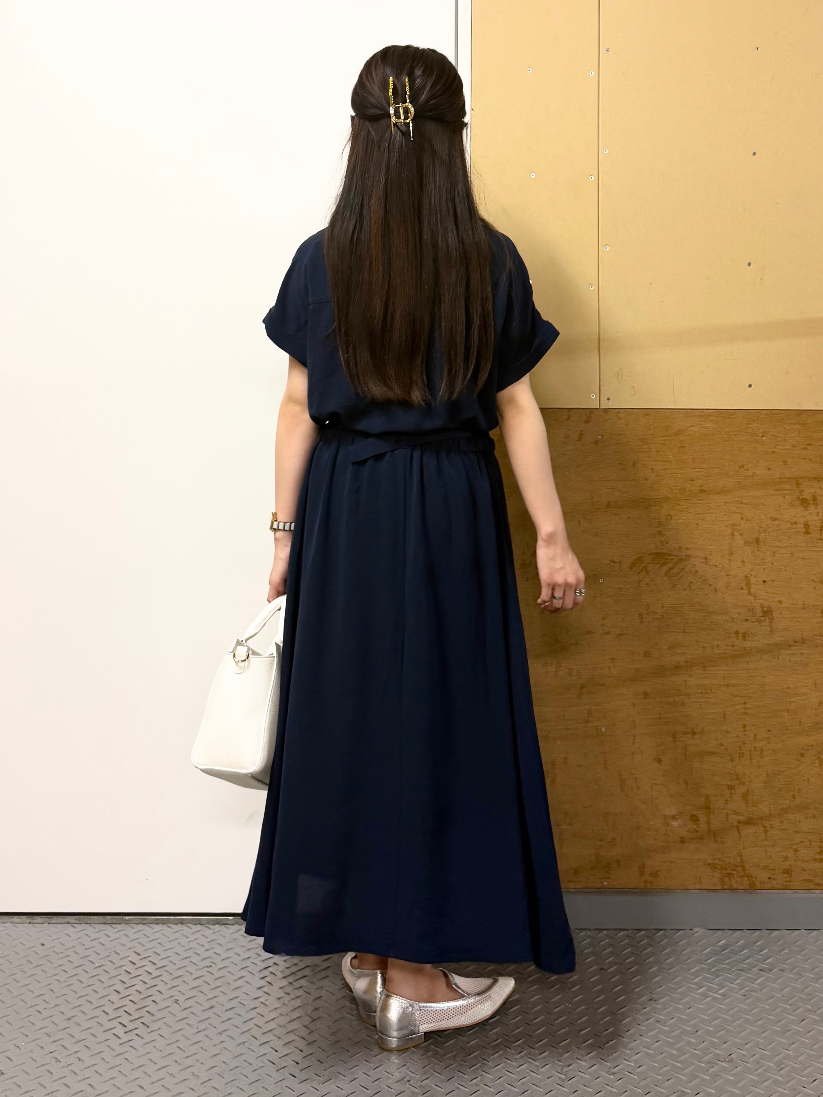 sahoさんの「THE SHOP TK｜【S-XL/ひんやり/防しわ】欲しいが詰まった 上品フィット＆フレアワンピース」を使ったコーディネート