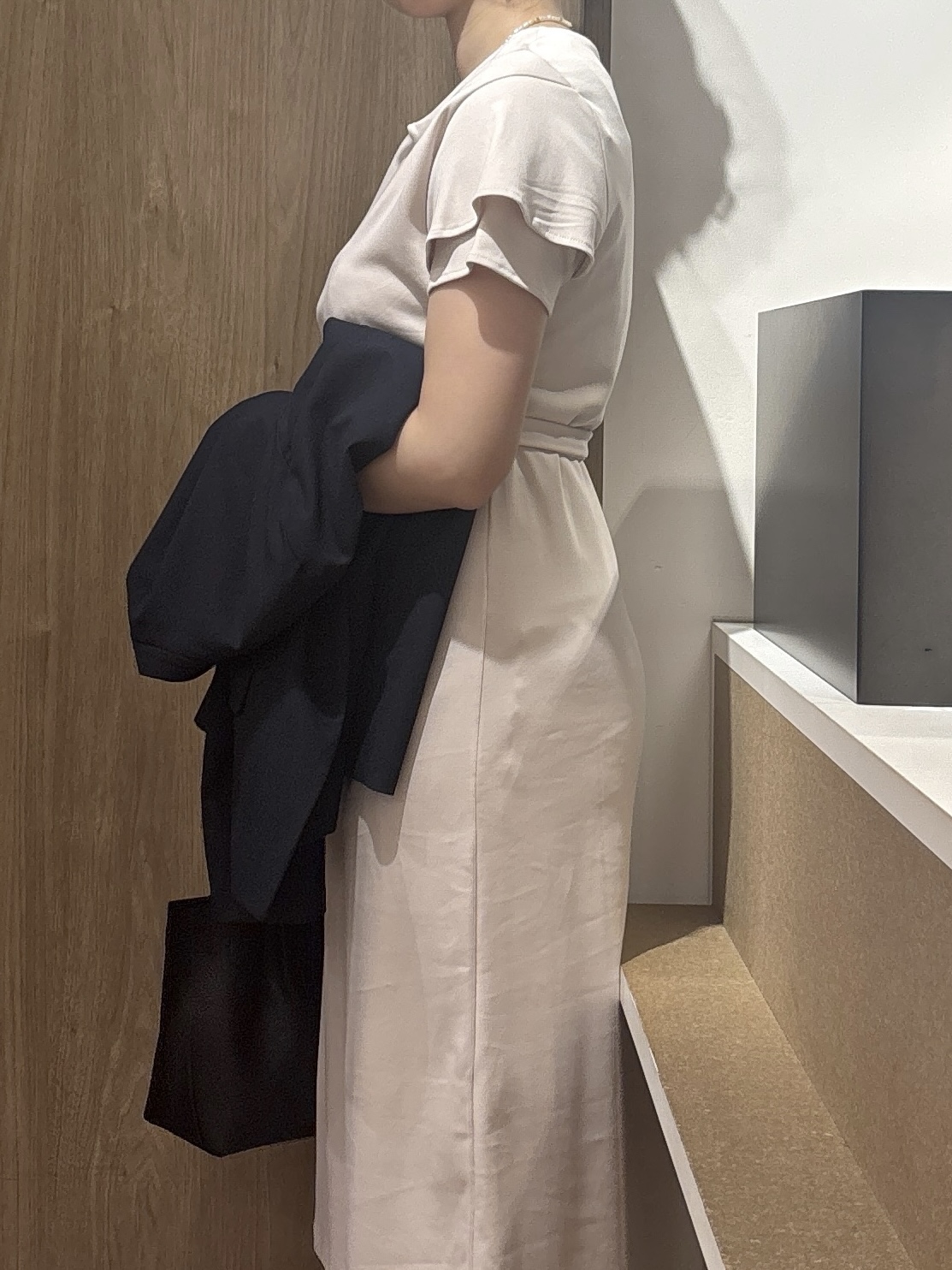 このかさんの「index｜【接触冷感／UVケア】Iラインフレアスリーブワンピース《洗濯機OK／XS～3L／6col》」を使ったコーディネート