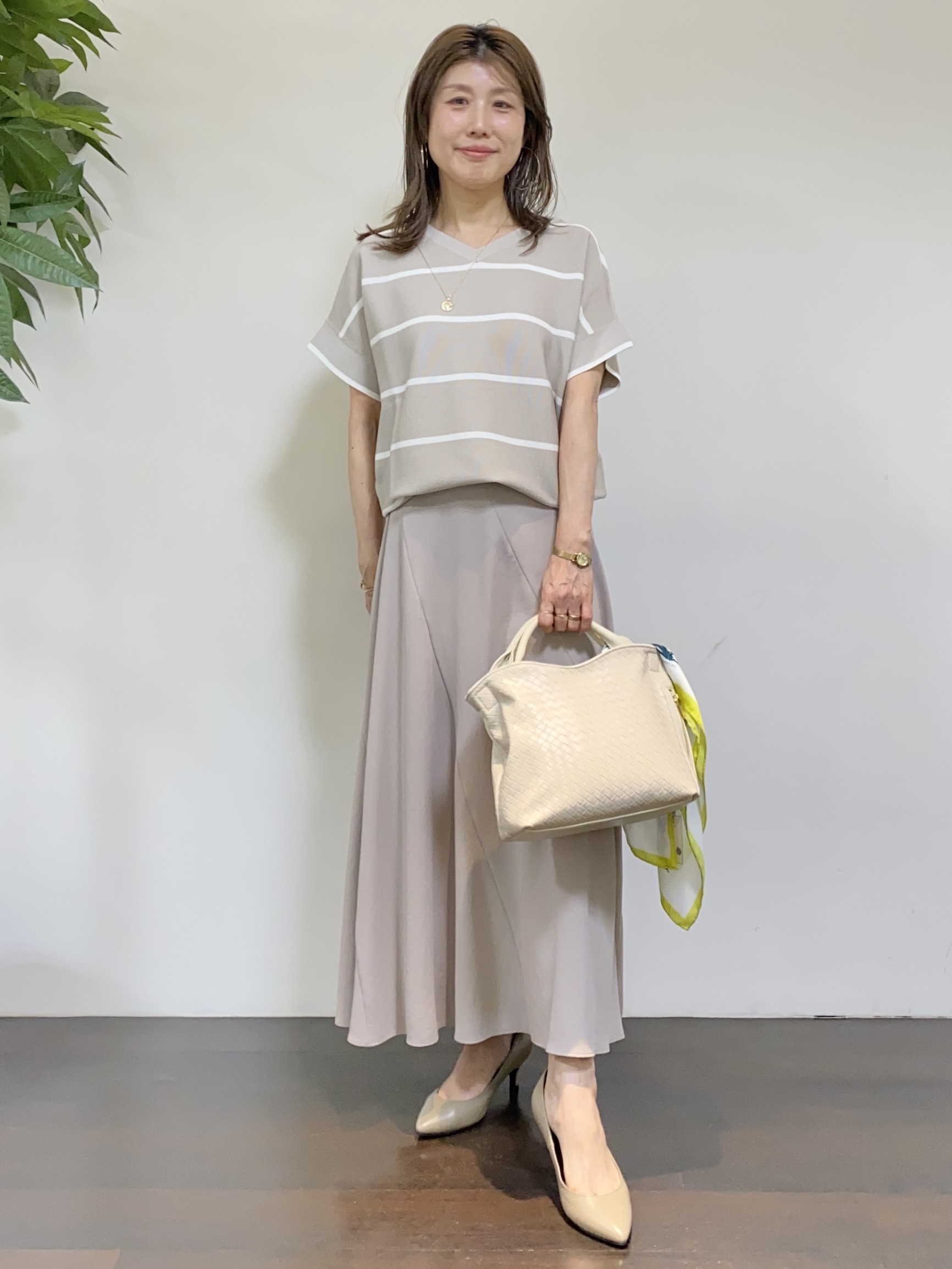 tomoさんの「UNTITLED｜【セットアップ可/はっ水】シャイニータイプライターブルゾン」を使ったコーディネート