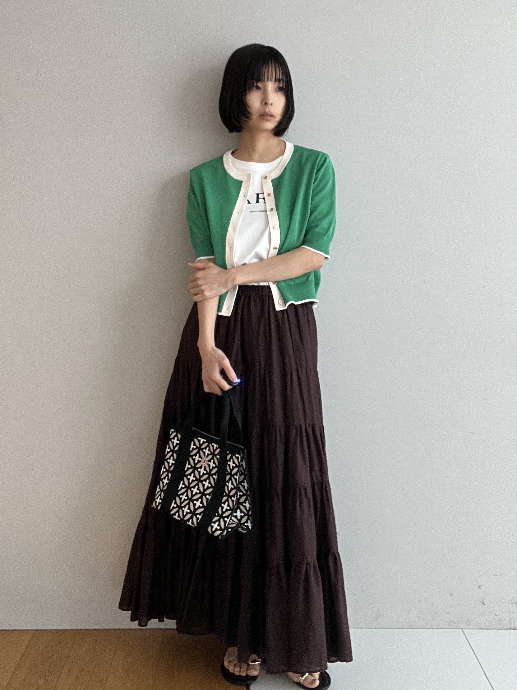 misaさんの「DRESSTERIOR｜【再入荷】コットンボイルティアードスカート」を使ったコーディネート