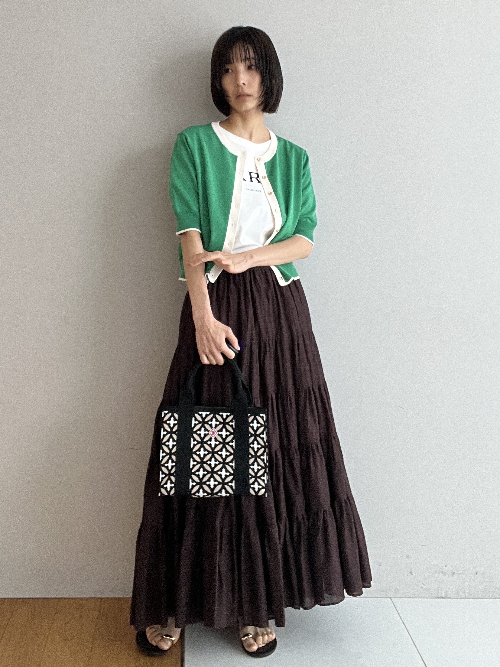 misaさんの「DRESSTERIOR｜【再入荷】コットンボイルティアードスカート」を使ったコーディネート