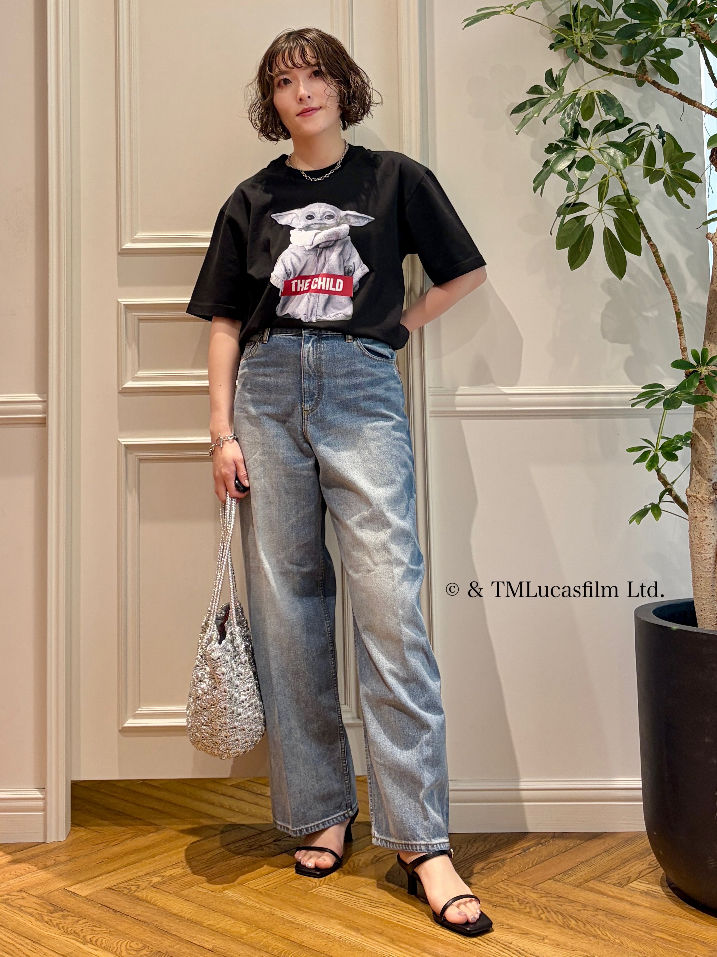 nakaoさんの「DRESSTERIOR｜ヴィンテージ加工ワイドデニムパンツ」を使ったコーディネート
