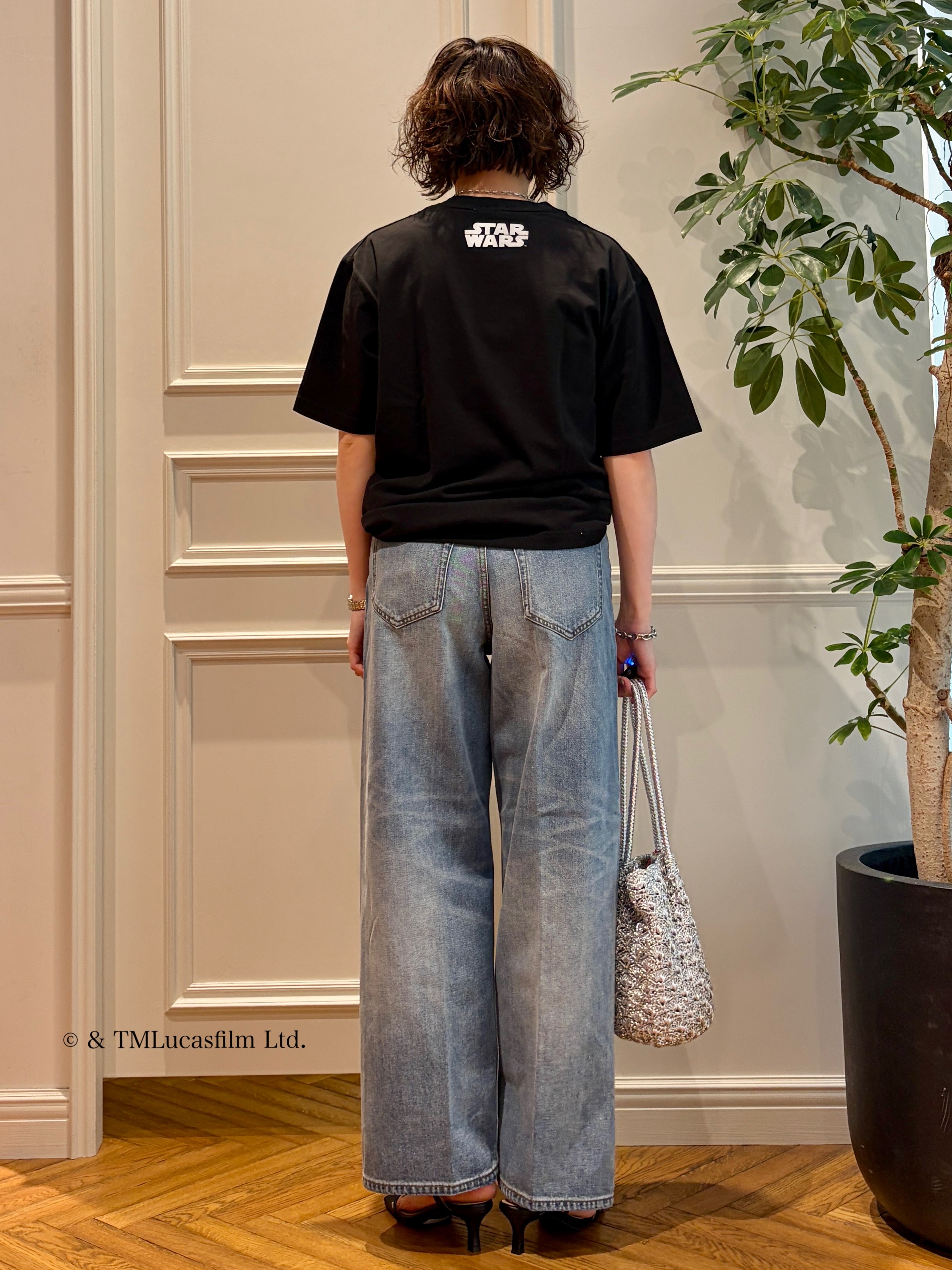 nakaoさんの「DRESSTERIOR｜ヴィンテージ加工ワイドデニムパンツ」を使ったコーディネート