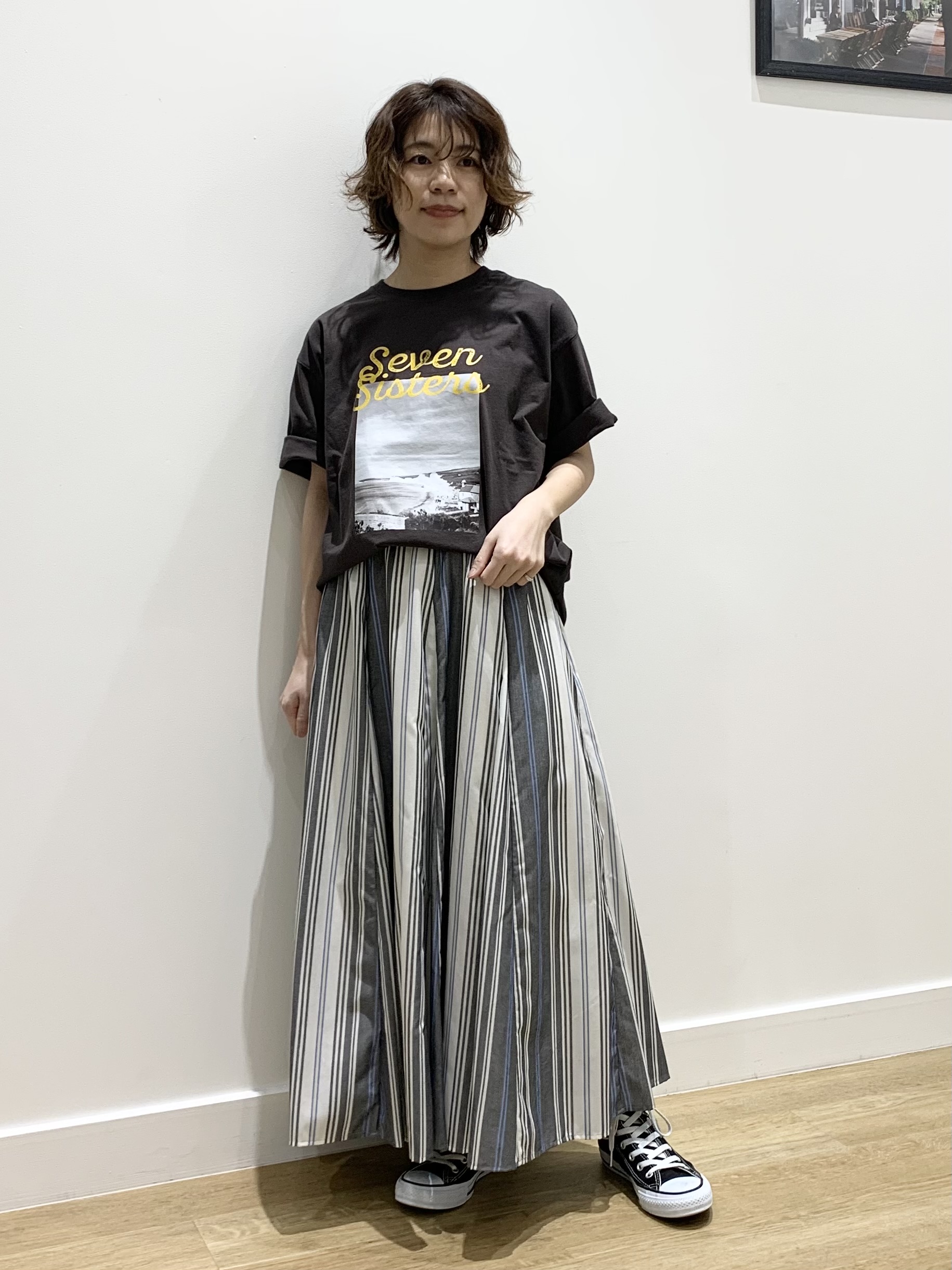 IMARIさんの「Dessin｜【ユニセックス/洗える】オーガニックロゴTシャツ」を使ったコーディネート