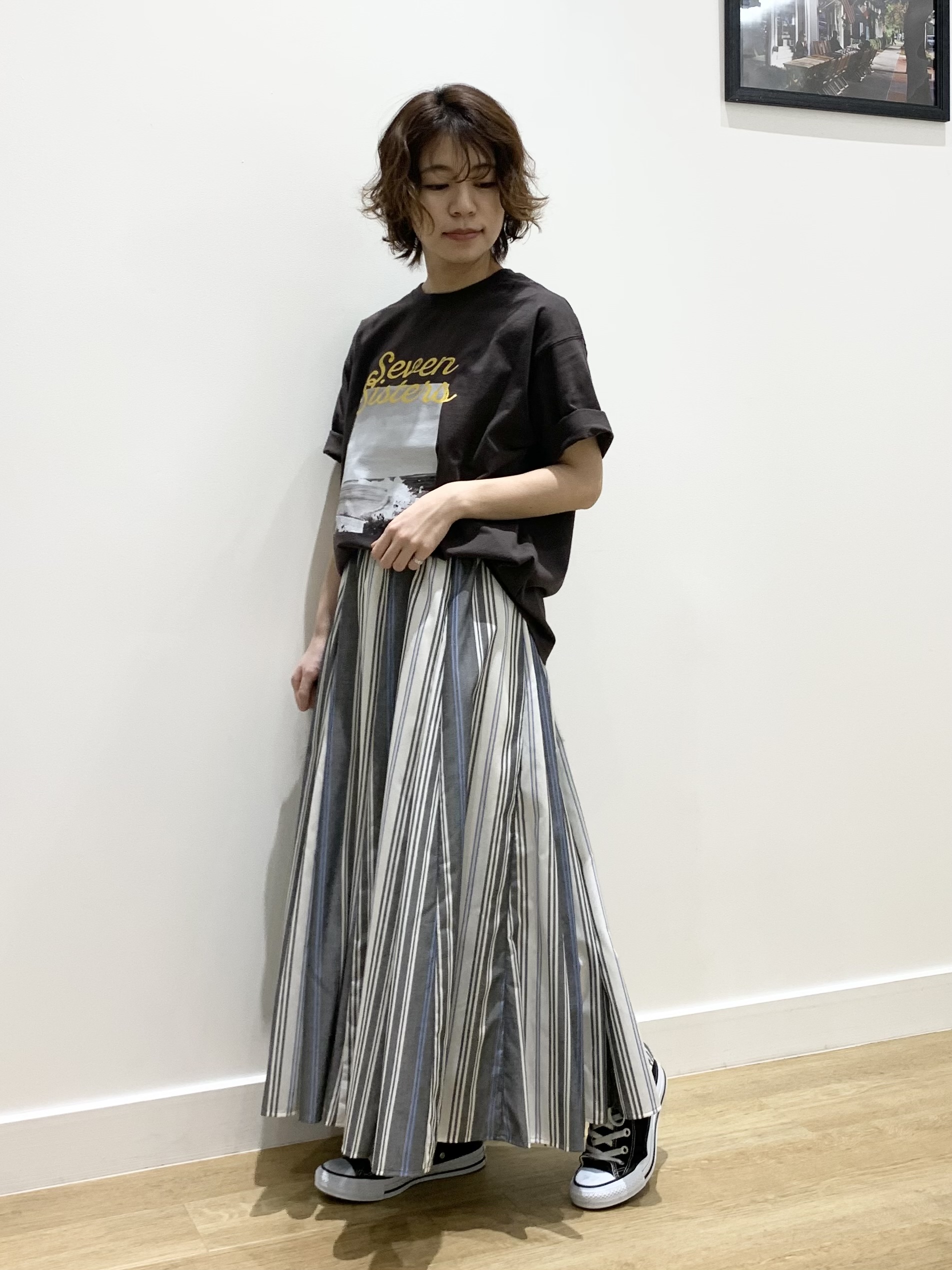 IMARIさんの「Dessin｜【ユニセックス/洗える】オーガニックロゴTシャツ」を使ったコーディネート