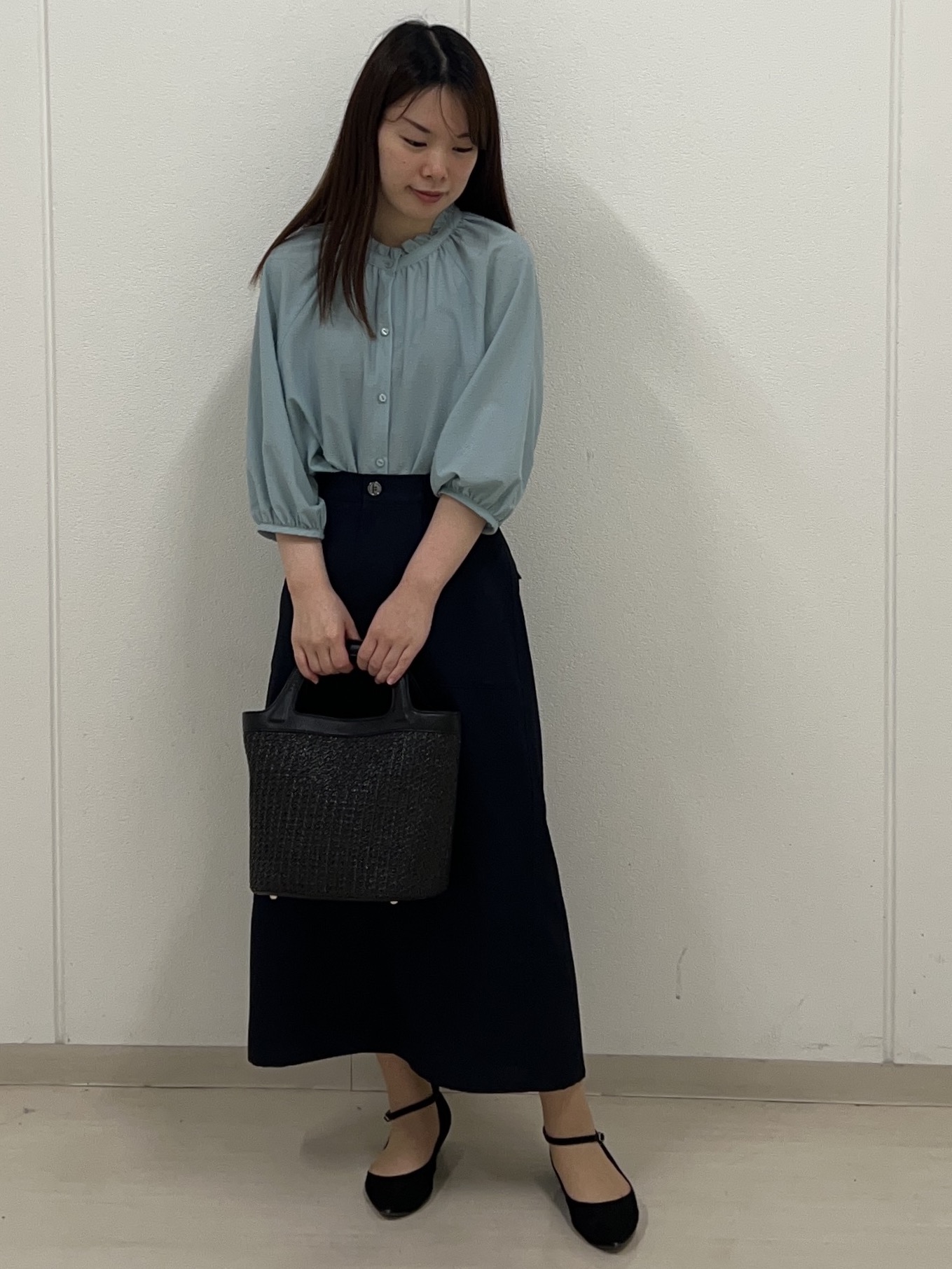 ゆうさんの「Reflect｜フロントボタンデザインブラウス」を使ったコーディネート