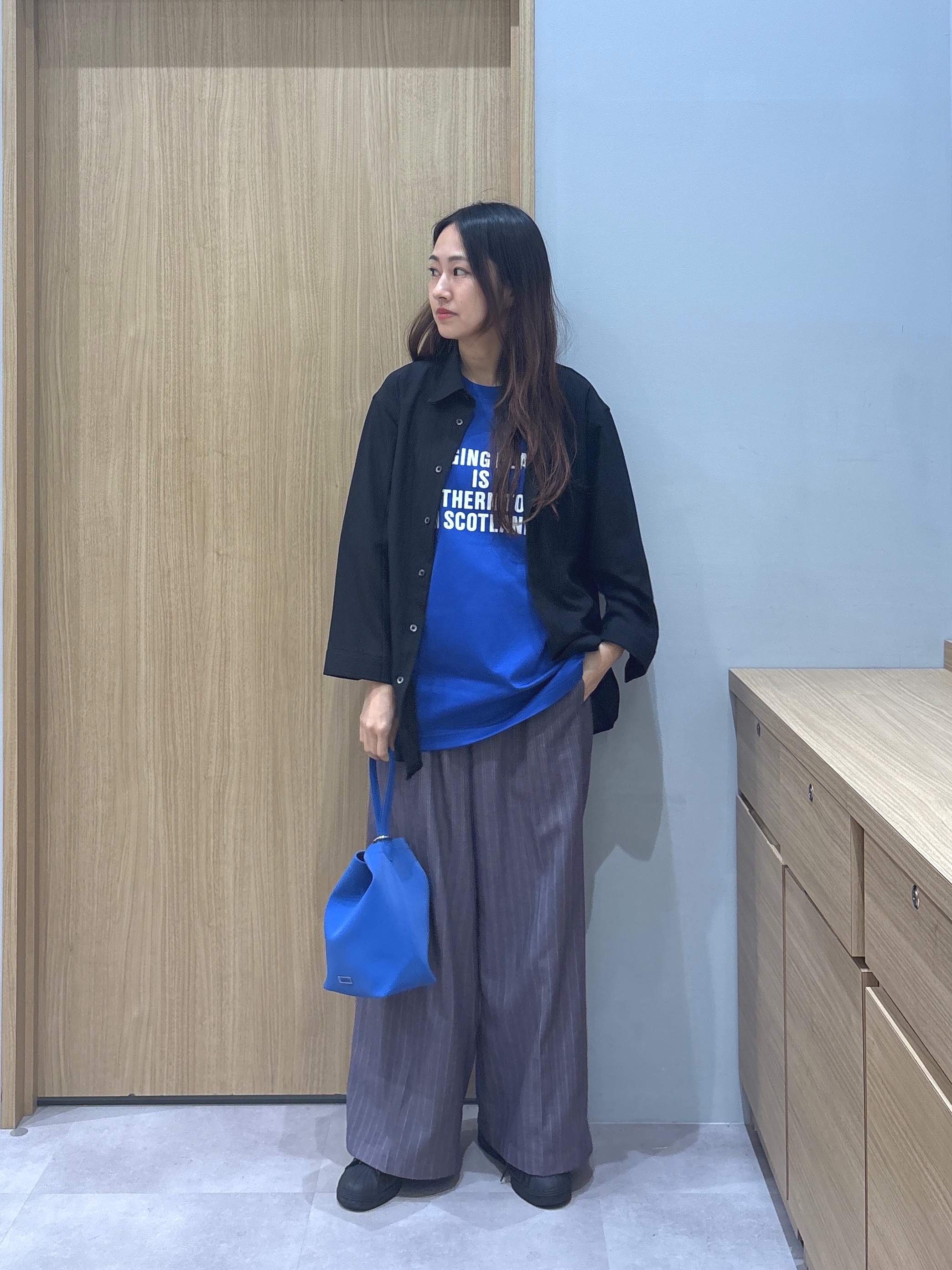 よぴさんの「TAKEO KIKUCHI｜【通気性】トリコットサッカー 7分袖シャツ」を使ったコーディネート