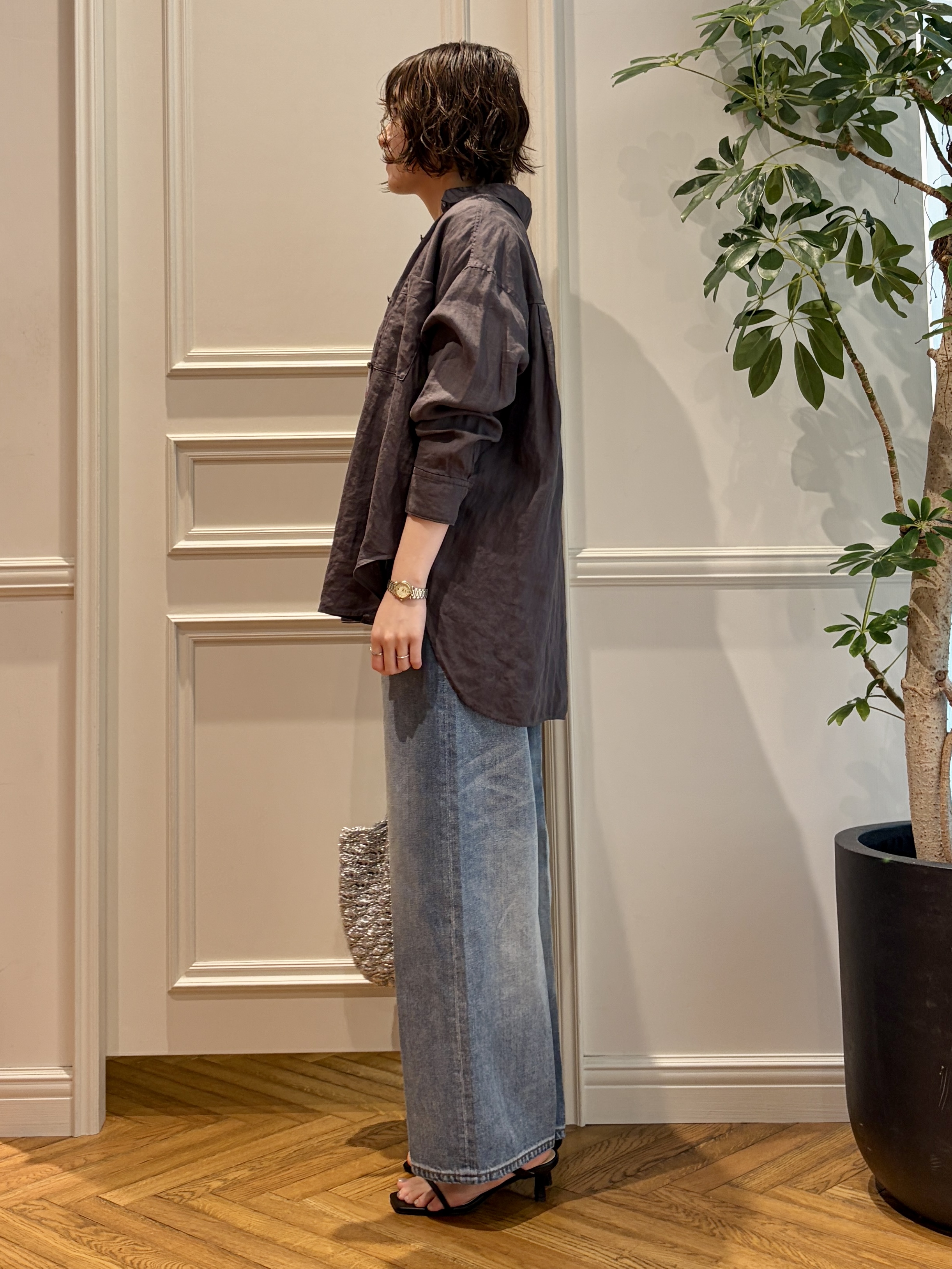 nakaoさんの「DRESSTERIOR｜【人気定番/ウォッシャブル】ガーメントダイラミーシャツ」を使ったコーディネート
