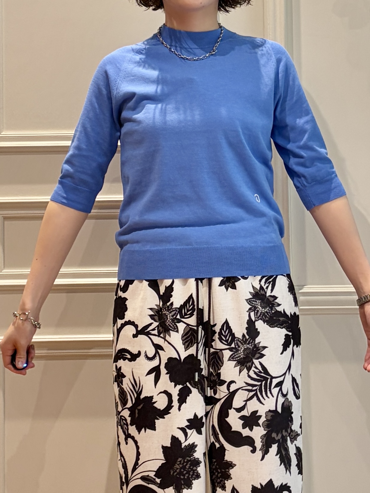 nakaoさんの「DRESSTERIOR｜メタリック クロッシェ バッグ」を使ったコーディネート