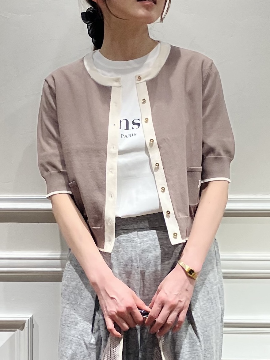 TSUKUIさんの「DRESSTERIOR｜【otonaMUSE5月号掲載/UVカット/ウォッシャブル】クールタッチ コンビ カーディガン」を使ったコーディネート
