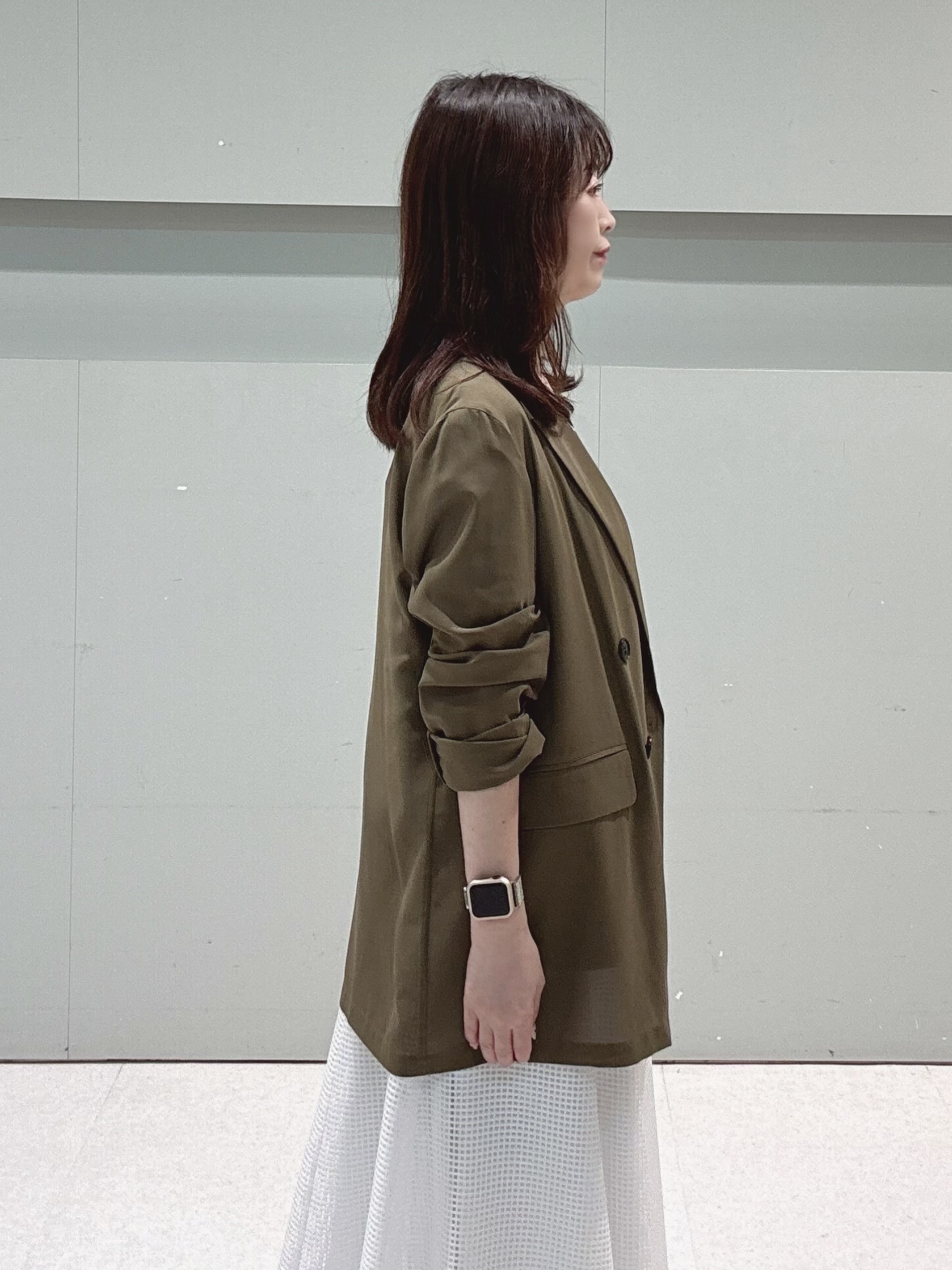 makiさんの「UNTITLED｜【セットアップ可/接触冷感/通気性】ドライシアーダブルジャケット」を使ったコーディネート