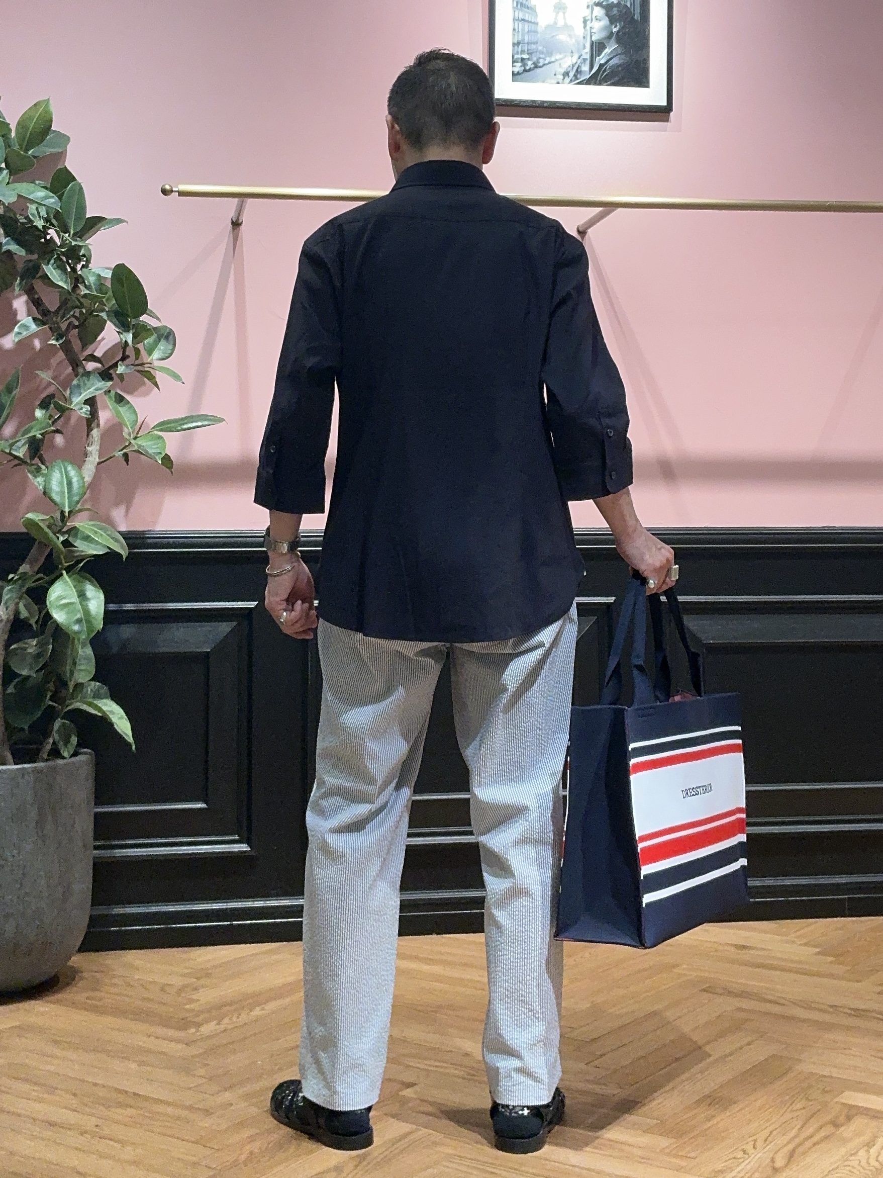torigoeさんの「DRESSTERIOR｜バイオリネン スリークオーターシャツ」を使ったコーディネート