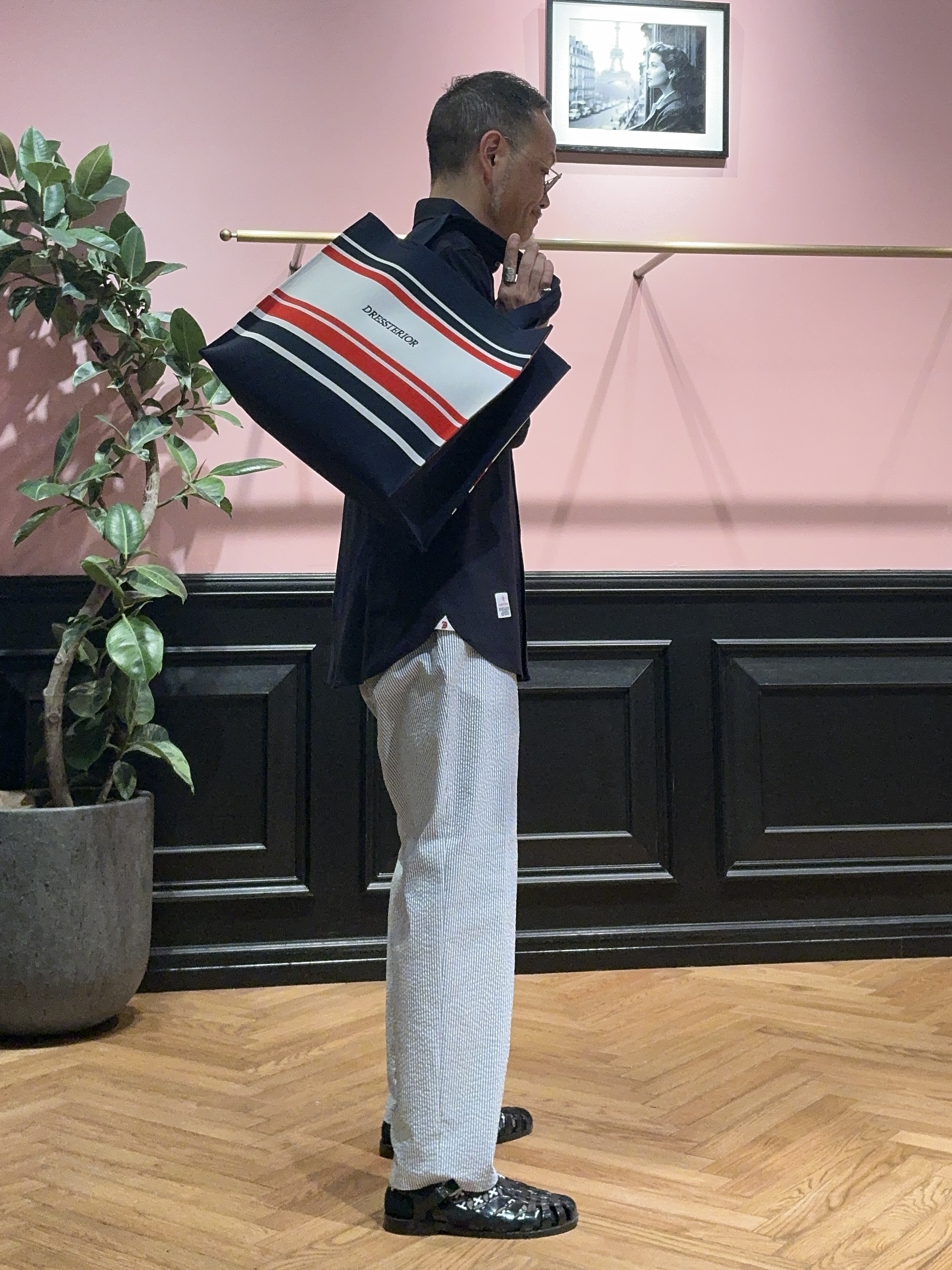 torigoeさんの「DRESSTERIOR｜バイオリネン スリークオーターシャツ」を使ったコーディネート