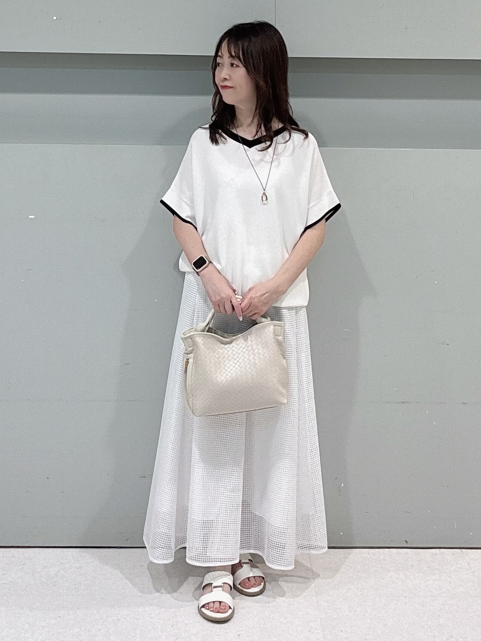 makiさんの「UNTITLED｜【セットアップ可/接触冷感/通気性】ドライシアーダブルジャケット」を使ったコーディネート