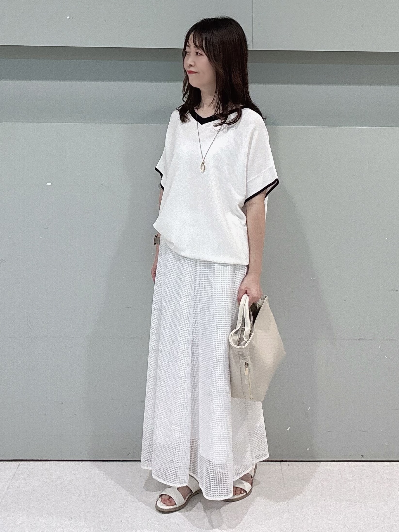 makiさんの「UNTITLED｜【セットアップ可/接触冷感/通気性】ドライシアーダブルジャケット」を使ったコーディネート