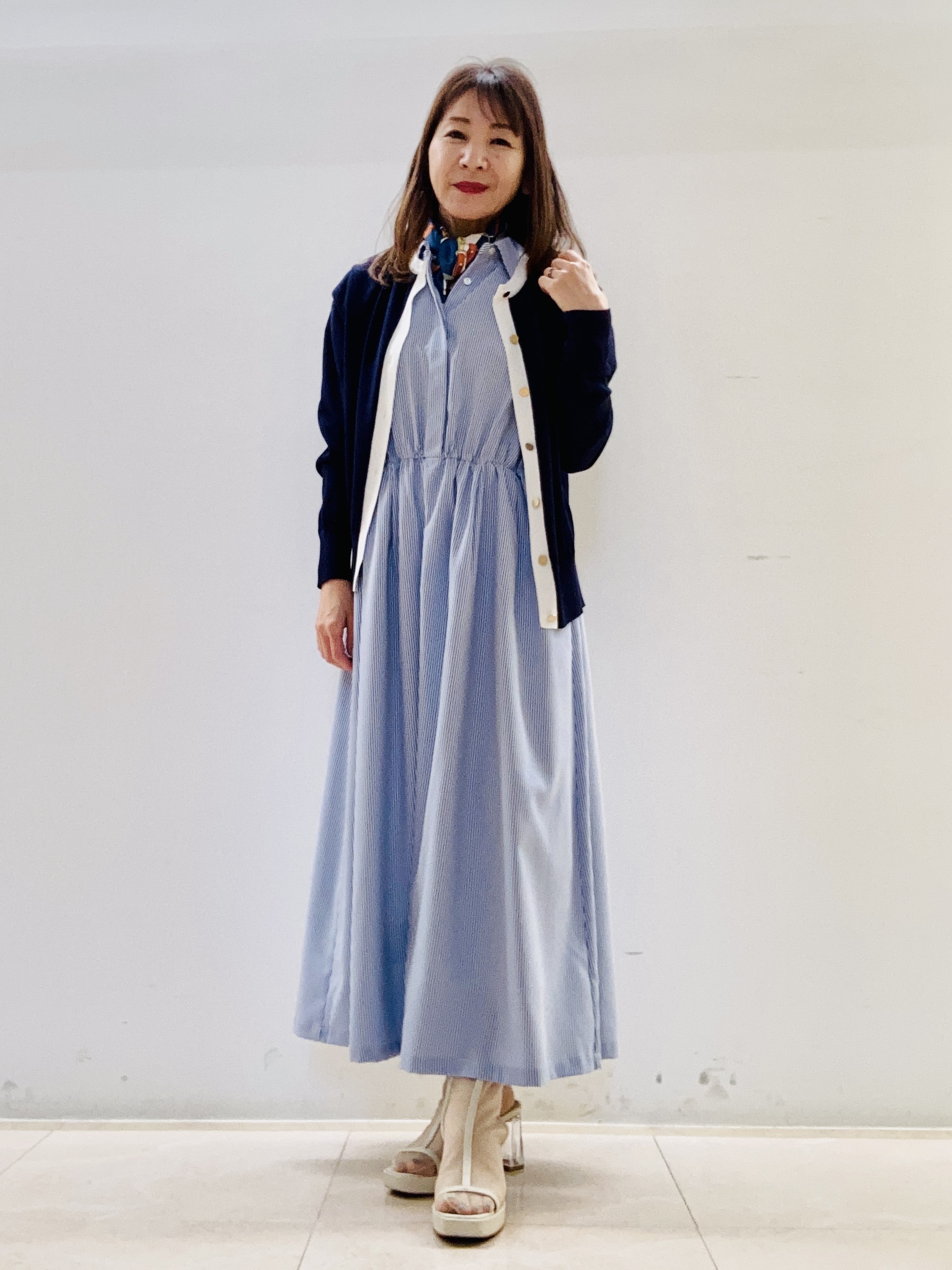 kurodaさんの「Reflect｜フレンチスリーブシャツワンピース」を使ったコーディネート