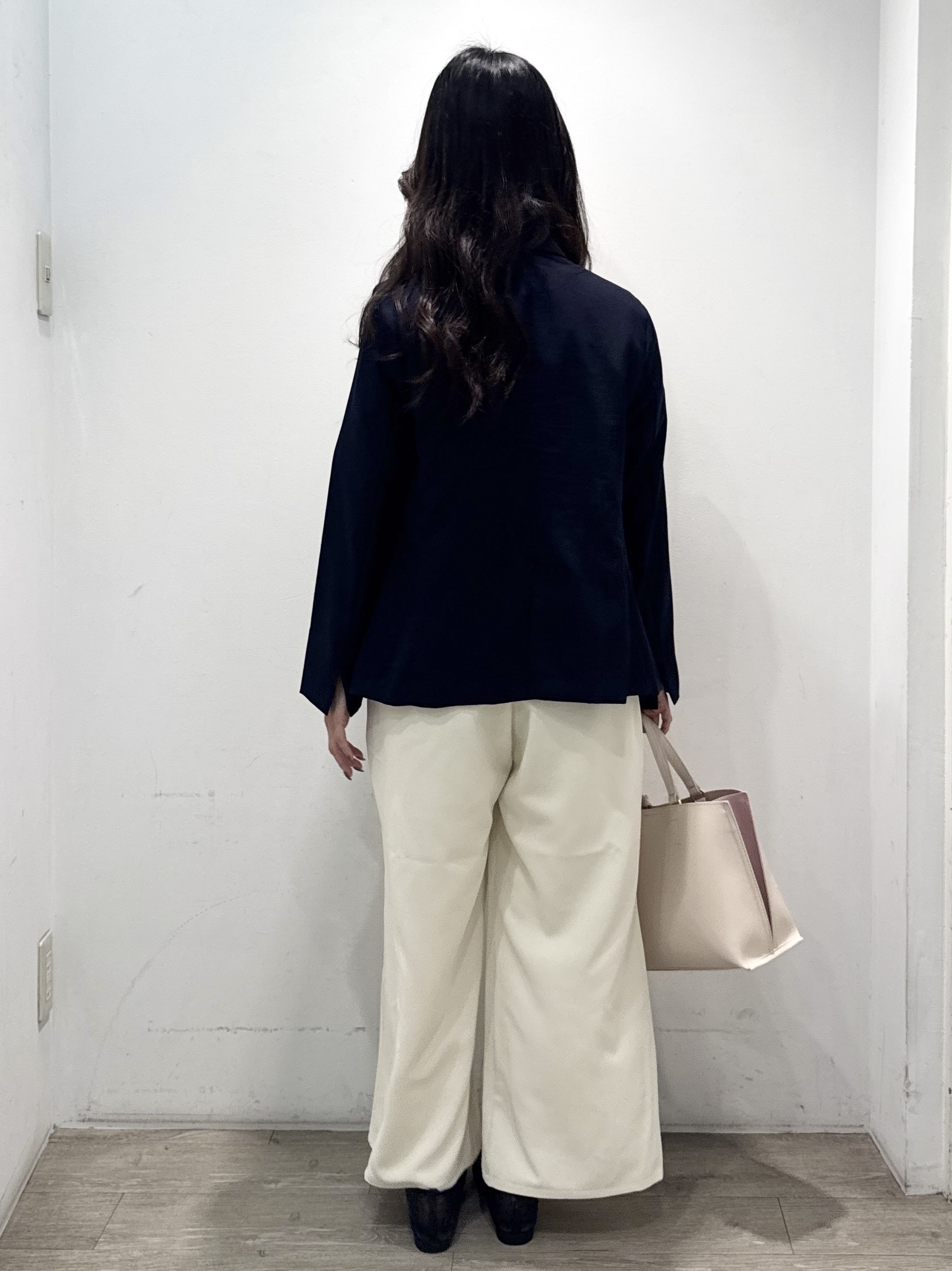yuicciさんの「OPAQUE.CLIP｜《再入荷》ダブルブレストテーラードジャケット【接触冷感／吸水速乾／イージーアイロン／防シワ／洗濯機O」を使ったコーディネート