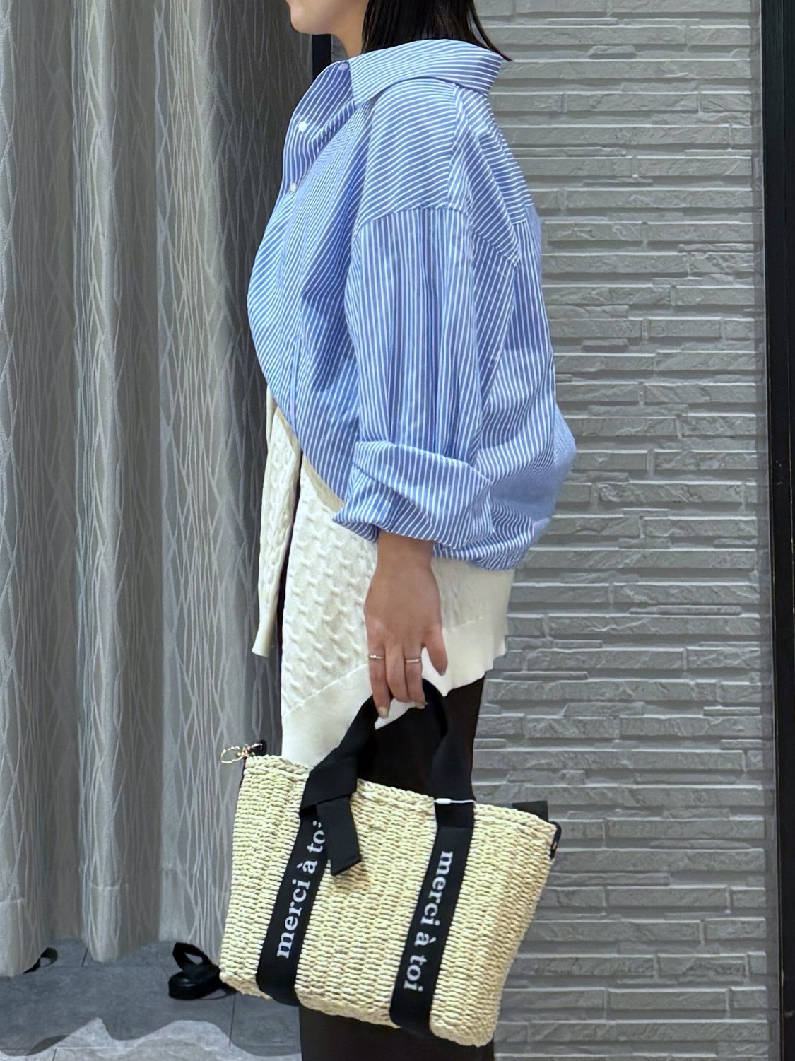 chさんの「THE SHOP TK｜ショート丈シャツブルゾン」を使ったコーディネート