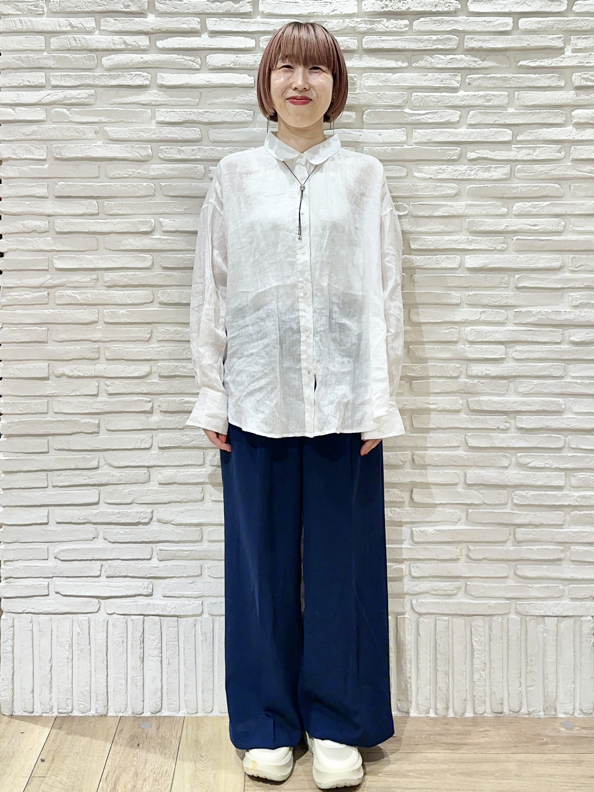 Hana...eさんの「index｜【接触冷感／吸水速乾／防シワ】リネンライクテーラードジャケット《洗濯機OK》」を使ったコーディネート
