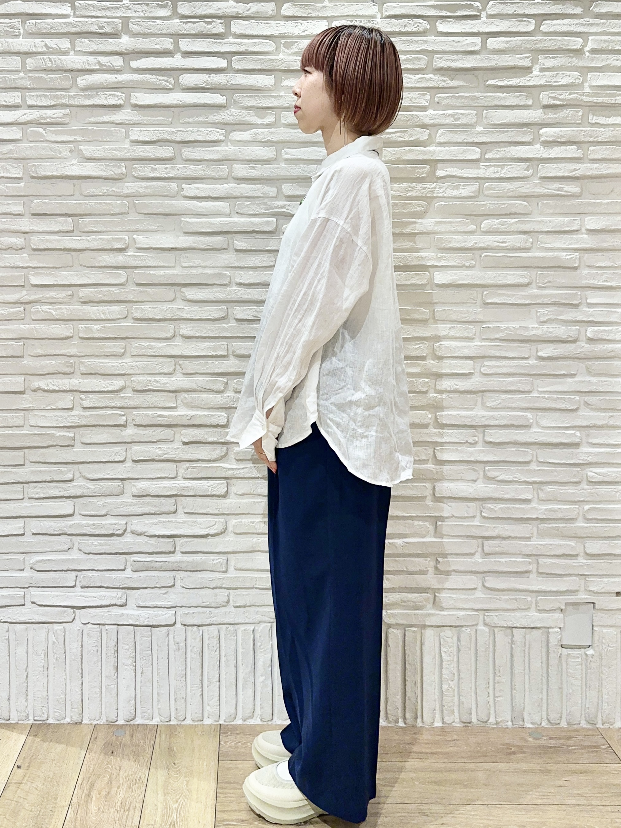 Hana...eさんの「index｜【接触冷感／吸水速乾／防シワ】リネンライクテーラードジャケット《洗濯機OK》」を使ったコーディネート
