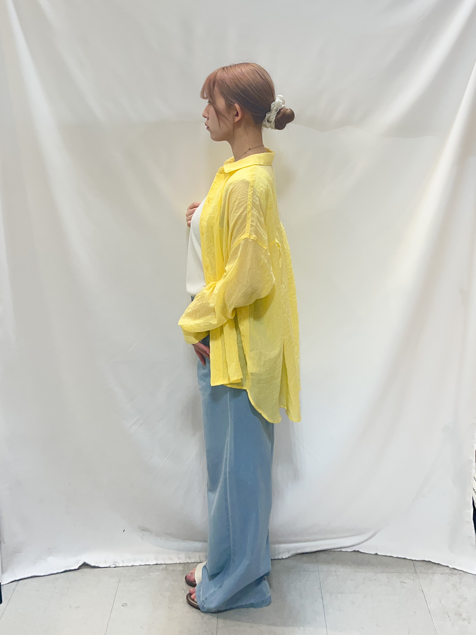 reonさんの「SHOO･LA･RUE｜【体型カバー】ふんわり質感 やわらかこなれシアーシャツ」を使ったコーディネート