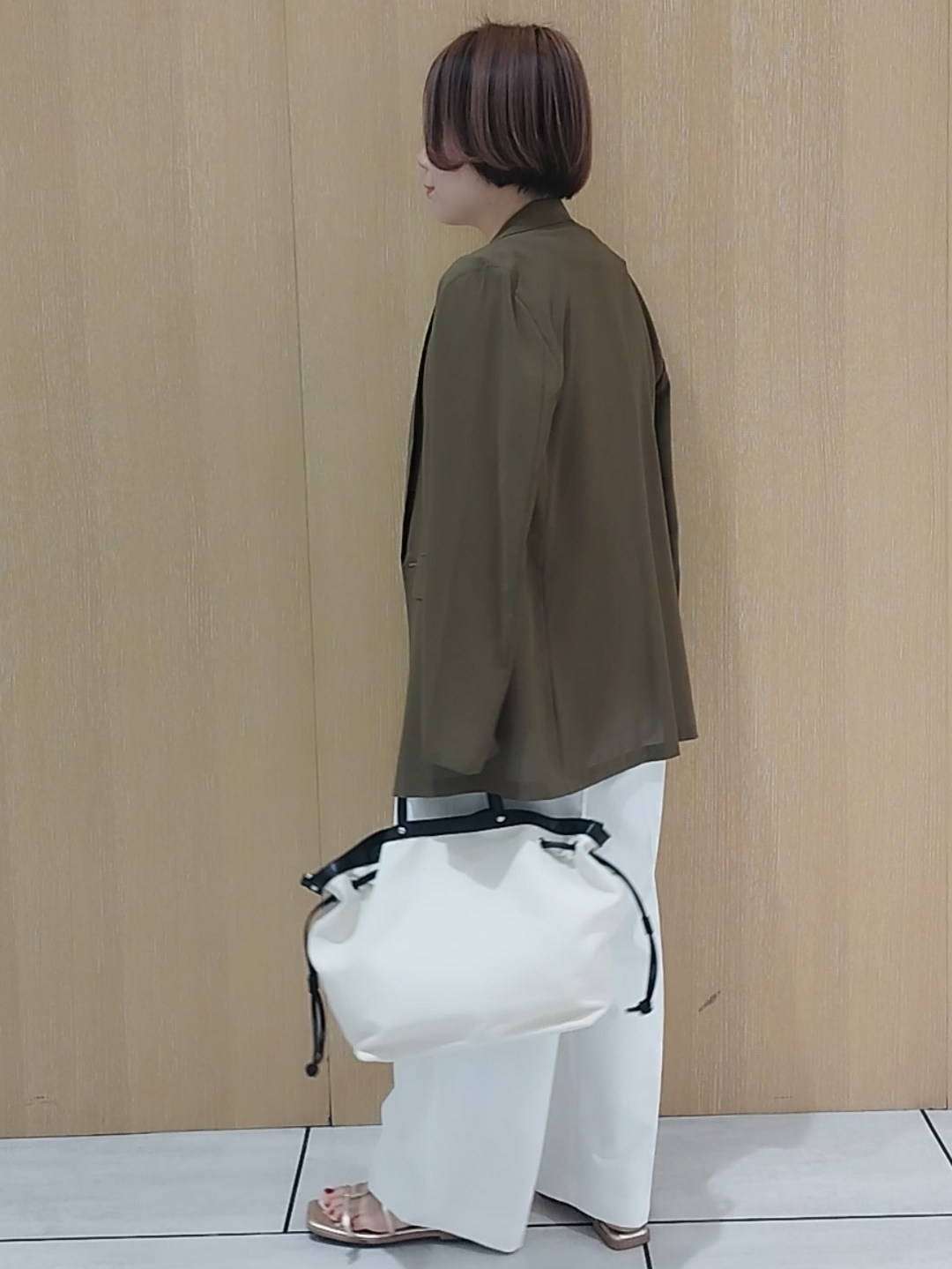 s u g iさんの「UNTITLED｜【セットアップ可/接触冷感/通気性】ドライシアーダブルジャケット」を使ったコーディネート