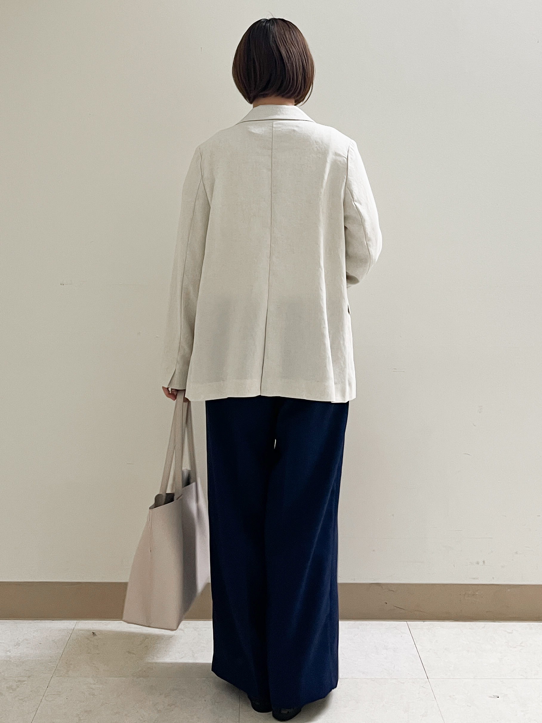 あかねさんの「OPAQUE.CLIP｜【UV／接触冷感】ダブルブレストジャケット《防シワ加工／洗える》」を使ったコーディネート