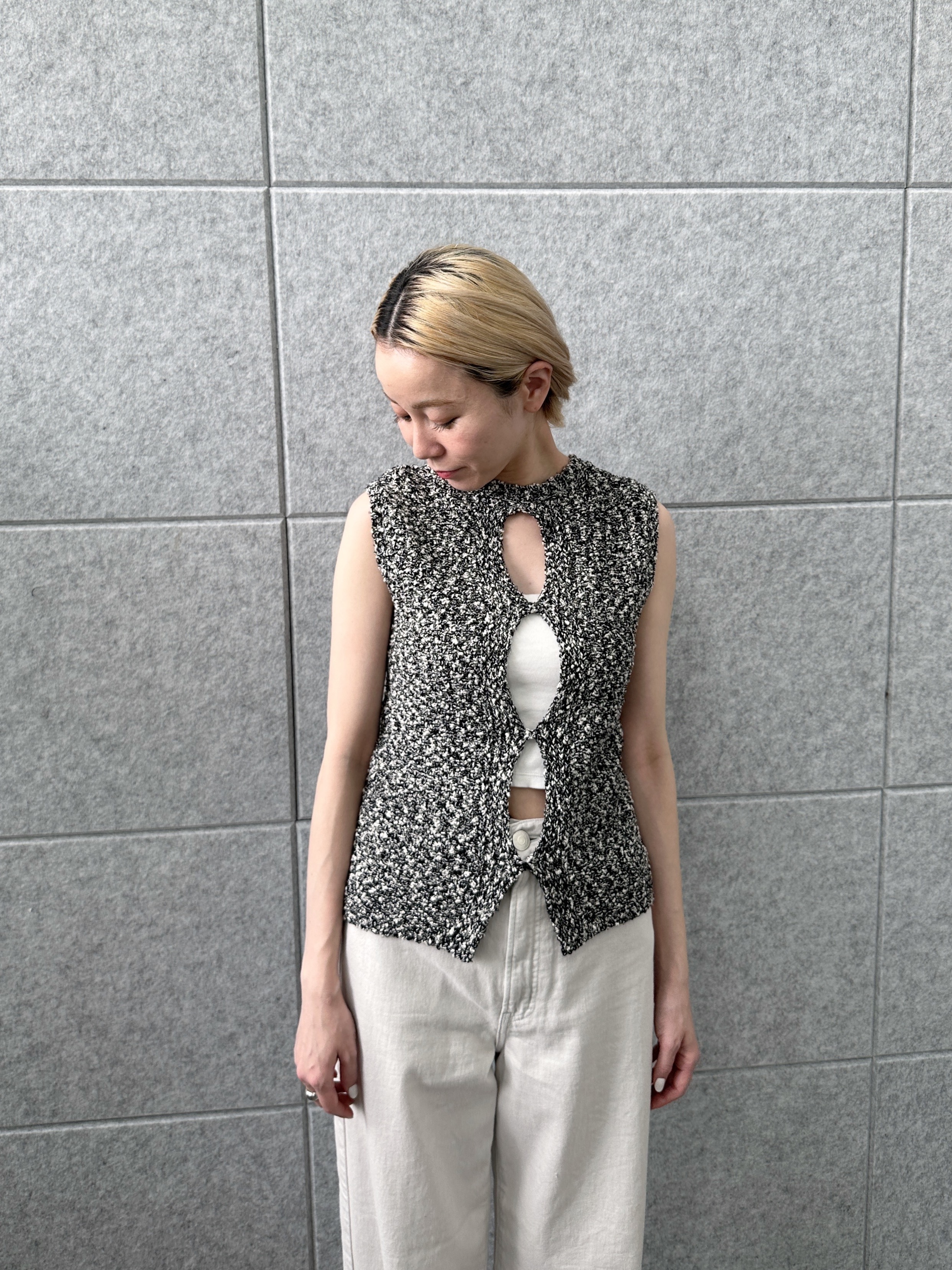 Buyer sakkoさんの「CODE A｜cloudy open back tank」を使ったコーディネート