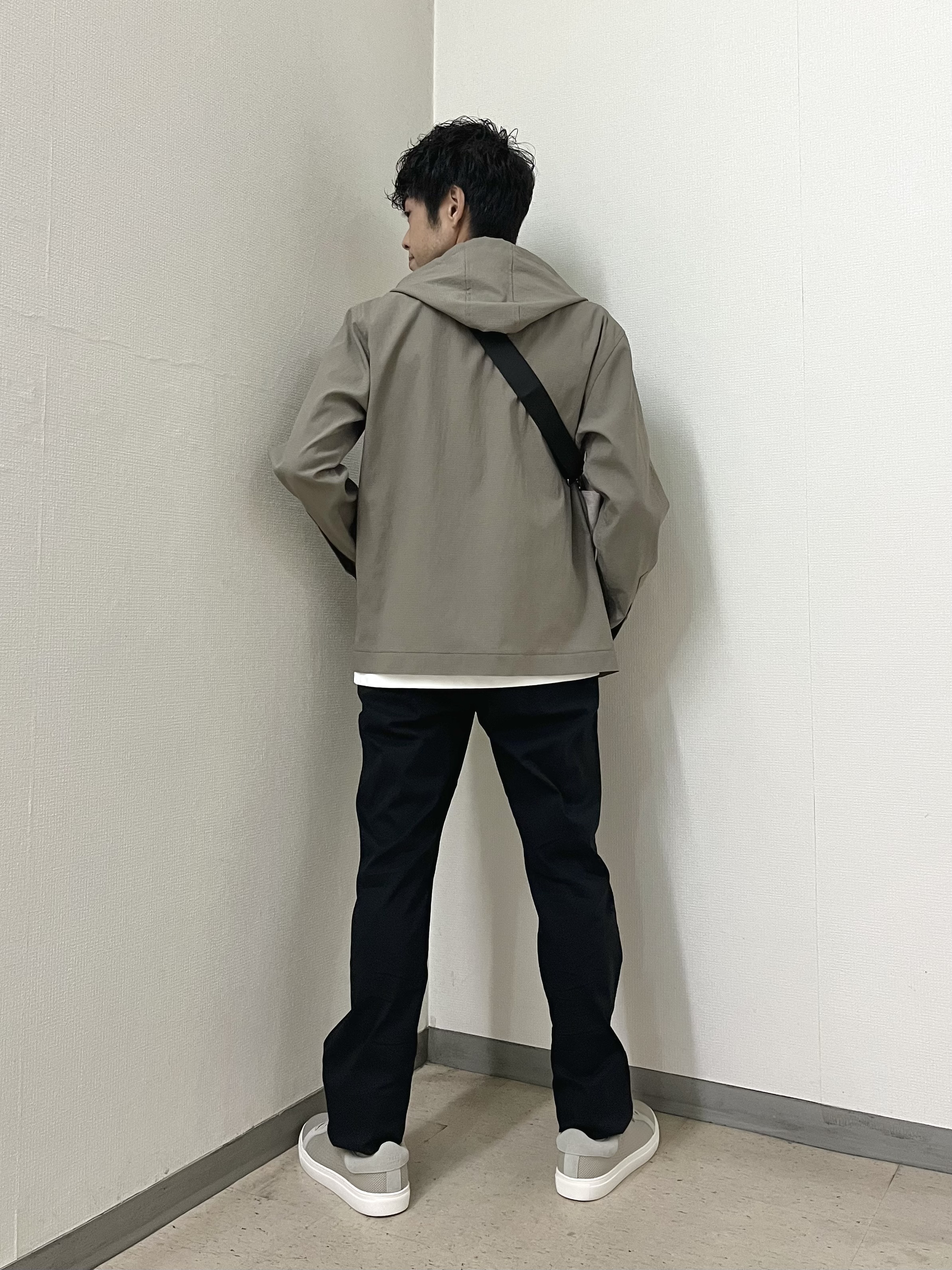 URAさんの「TAKEO KIKUCHI｜【撥水・洗える・シワになりにくい】 リランチェ（R） フードブルゾン」を使ったコーディネート