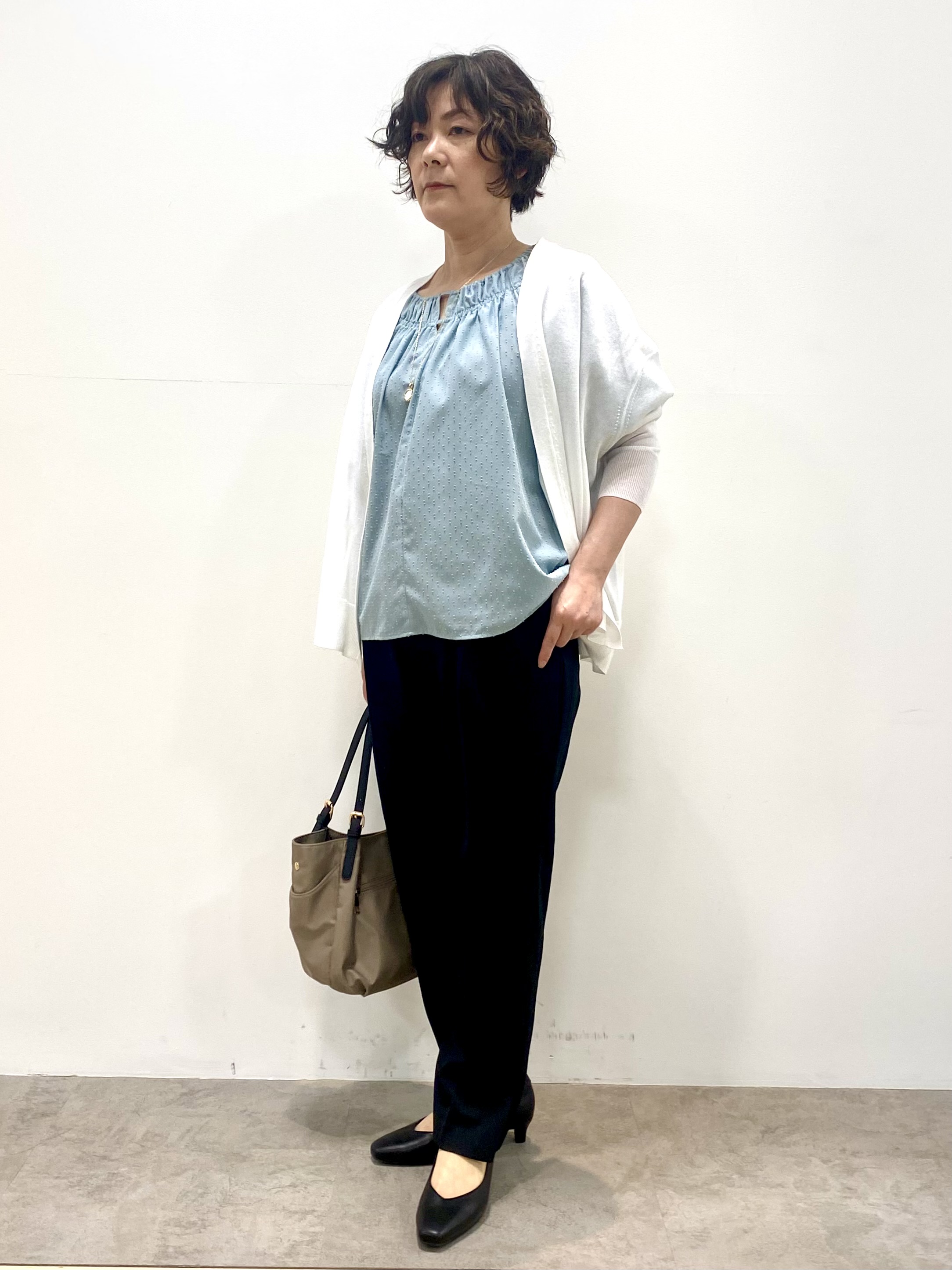 oharaさんの「Reflect｜ネックギャザーデザインブラウス」を使ったコーディネート