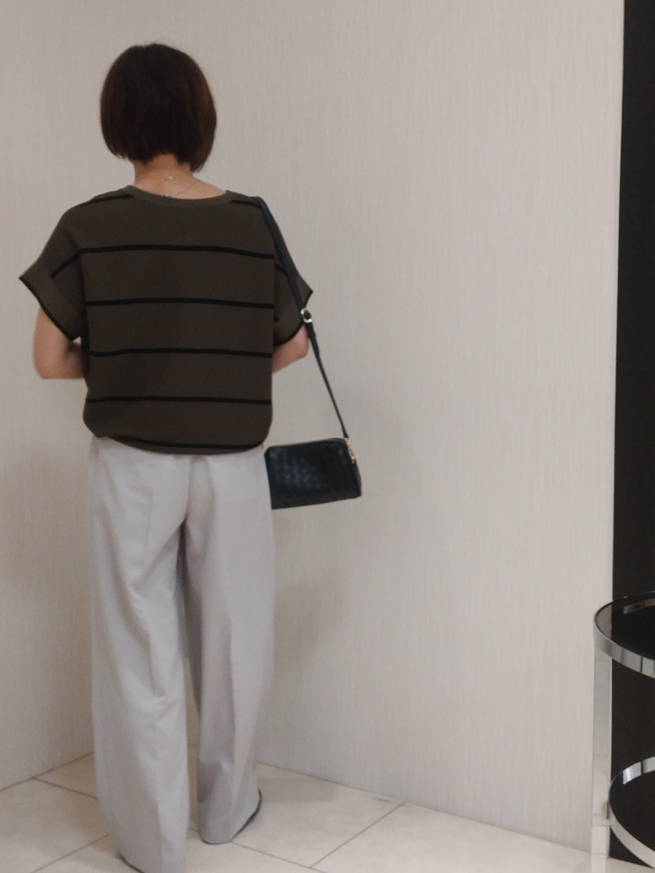 u&minus;macoさんの「UNTITLED｜【11色展開/体型カバー】前後2WAYフレンチスリーブニット」を使ったコーディネート