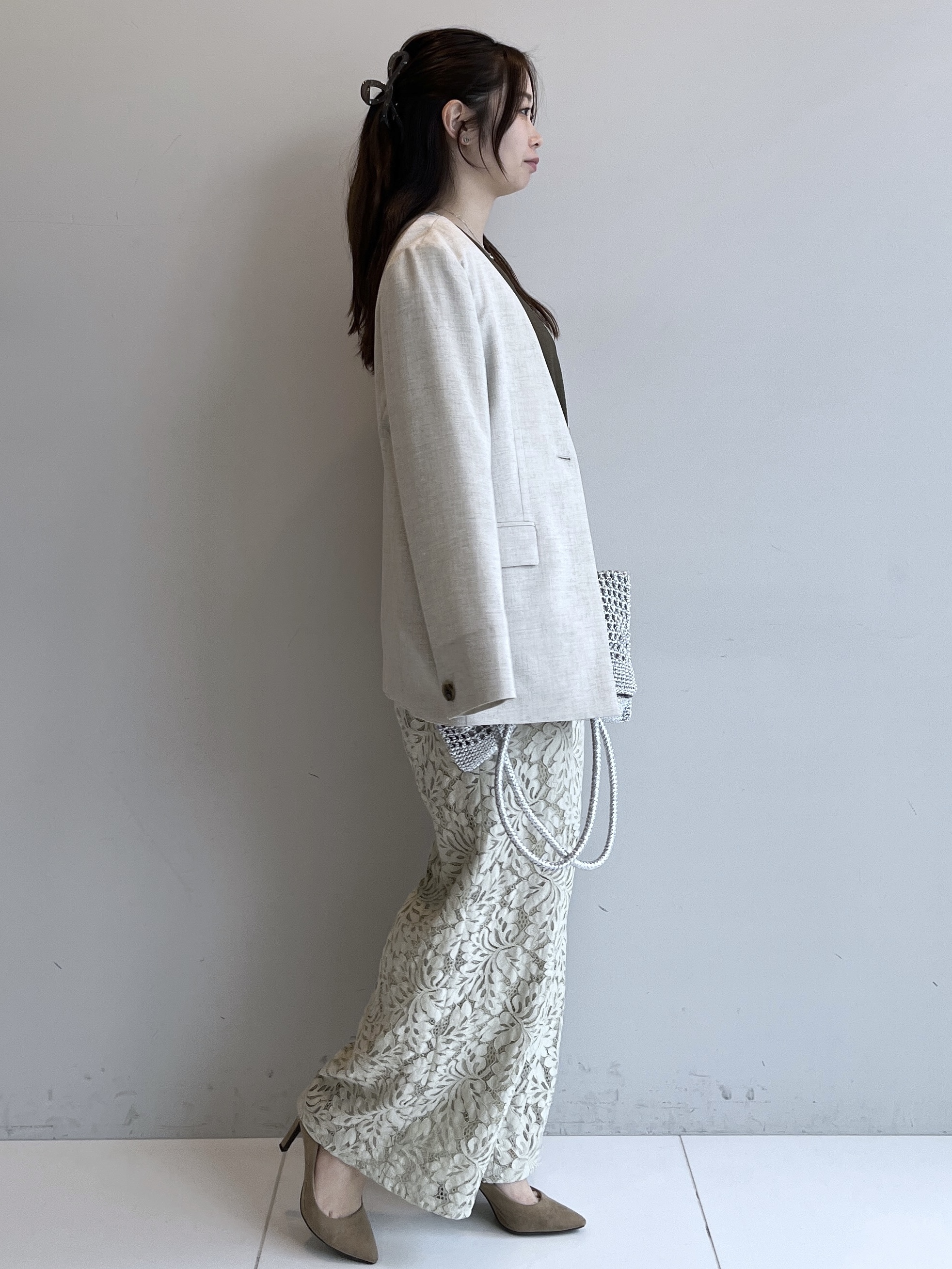 Saekoさんの「UNTITLED｜【セットアップ可/UVカット/前後2WAY】リラクシーフレンチスリーブブラウス」を使ったコーディネート