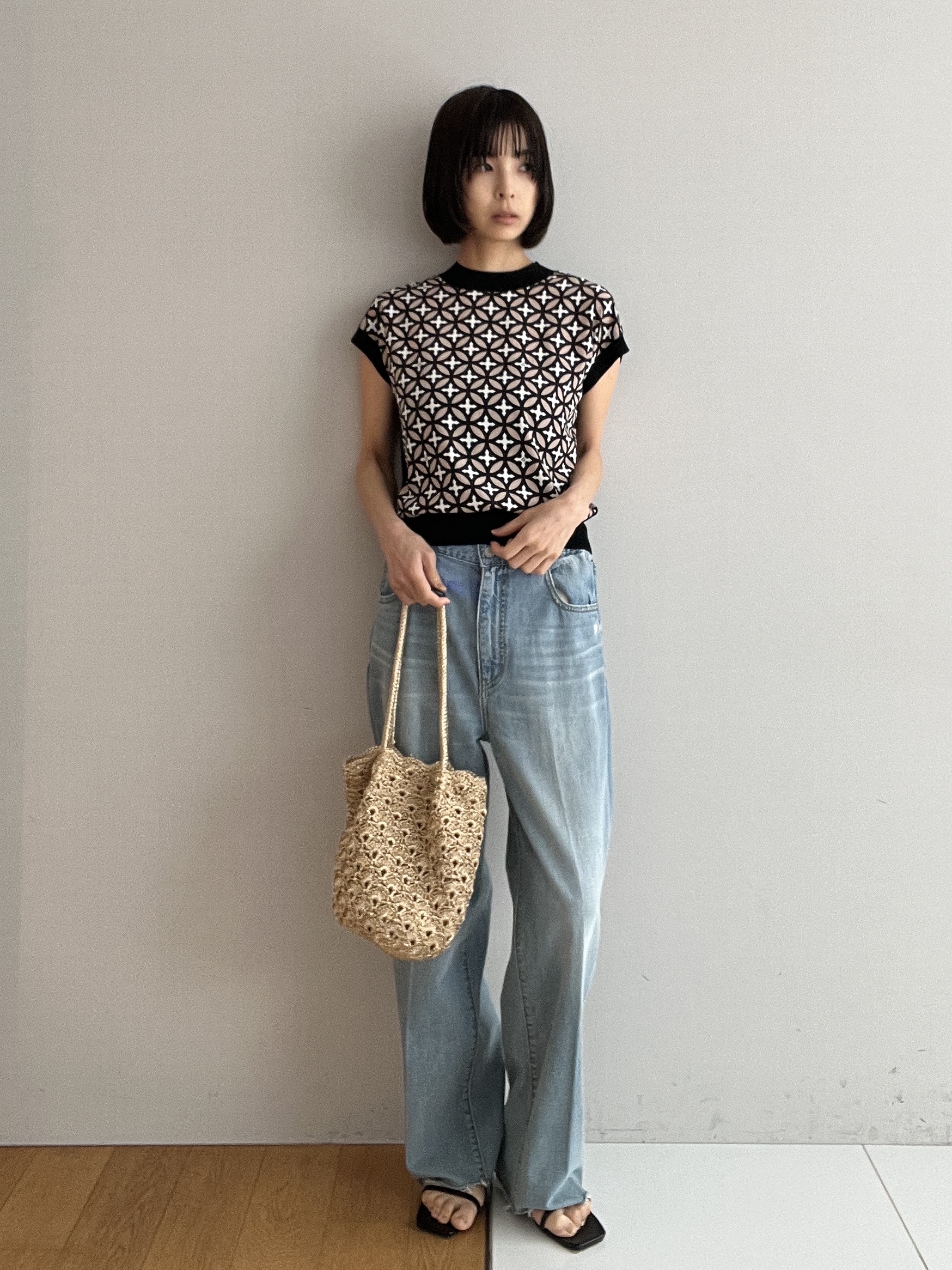 misaさんの「DRESSTERIOR｜【otonaMUSE5月号掲載/ウォッシャブル】オーバーラップサークルコンビフレンチニット」を使ったコーディネート