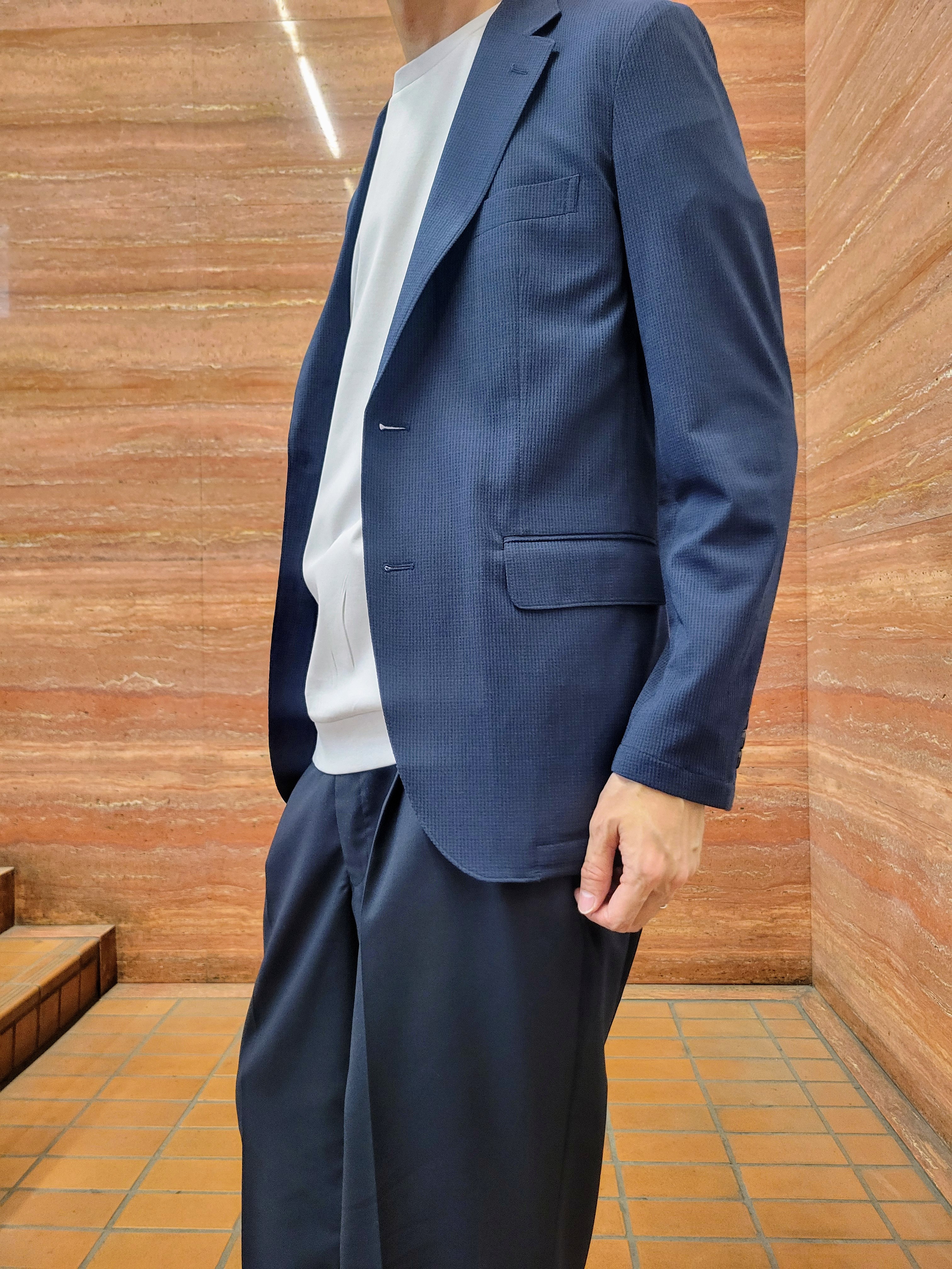 piroyaさんの「TAKEO KIKUCHI｜【Begin5月号掲載/通気性】トリコットサッカー ジャケット」を使ったコーディネート