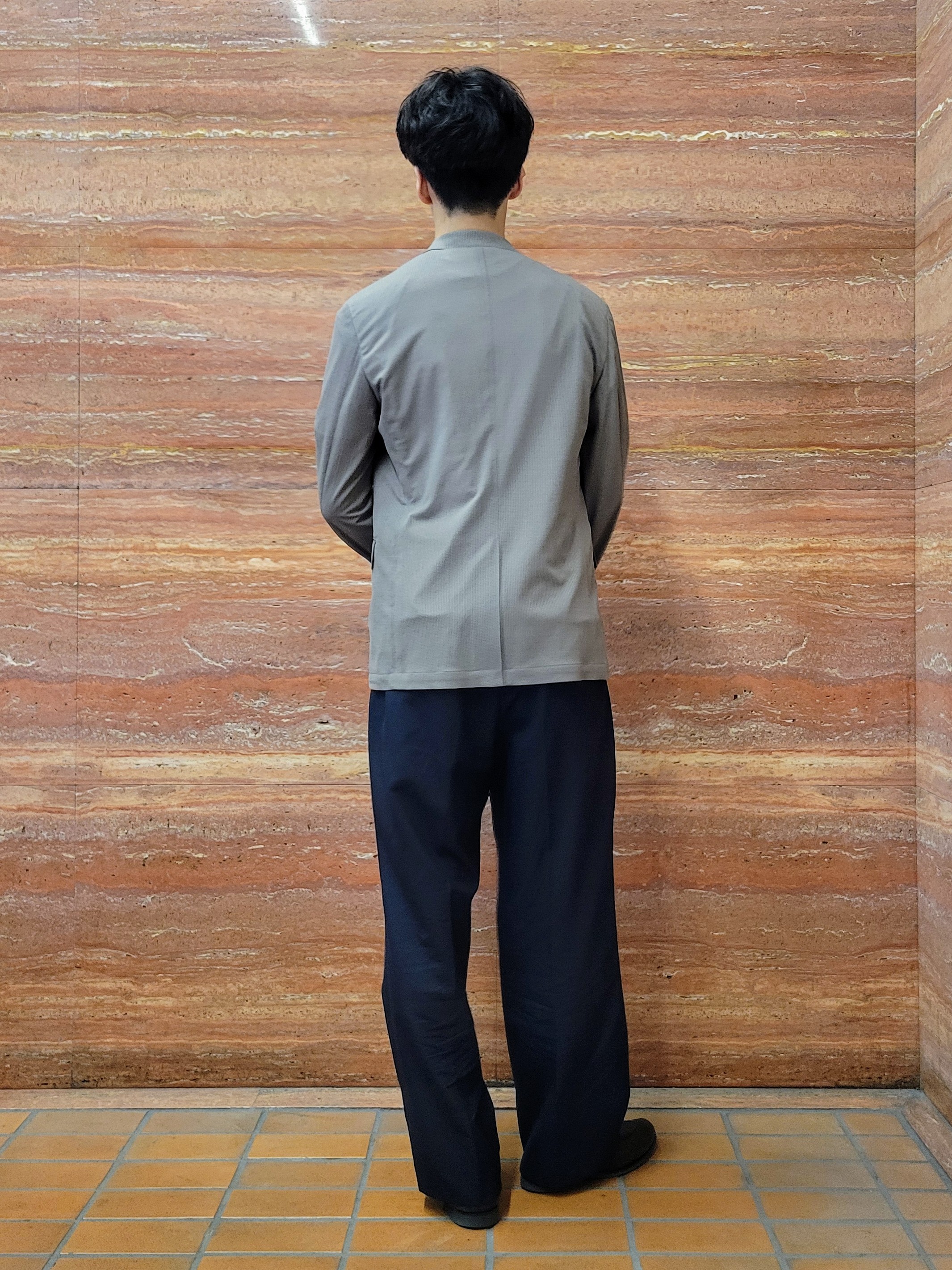piroyaさんの「TAKEO KIKUCHI｜【Begin5月号掲載/通気性】トリコットサッカー ジャケット」を使ったコーディネート